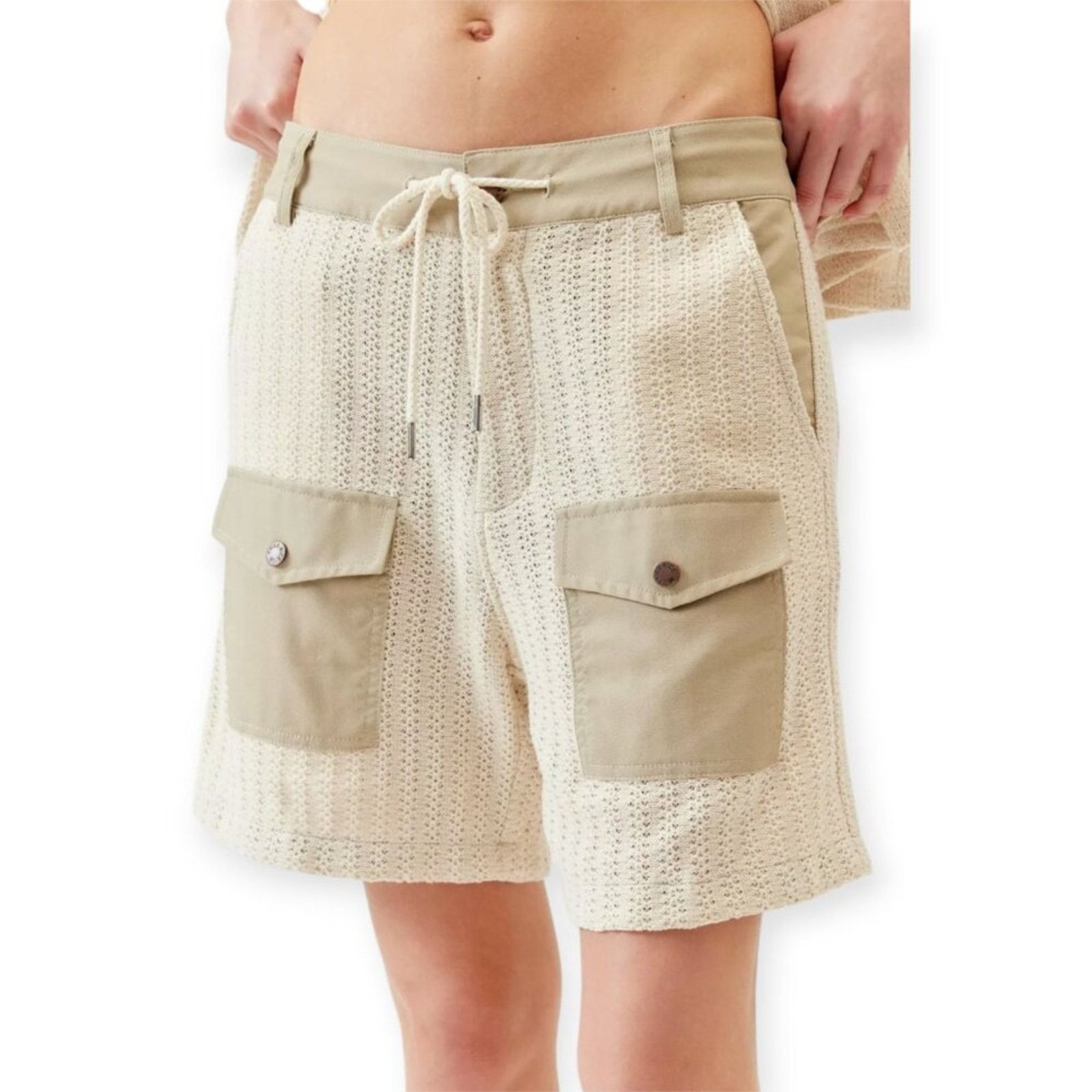 FRIED RICE Fried Rice Saturday Loose Utility Knit Cargo Shorts NWOT Size US 31 - 3 Thumbnail