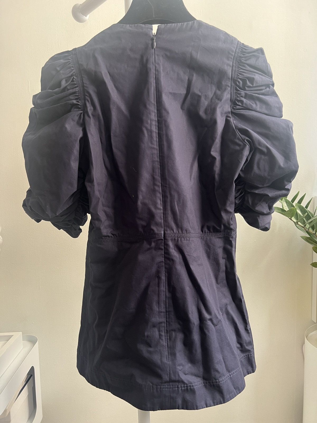 Celine Old Celine by Phoebe Philo gather puff sleeves top Size XS / US 0-2 / IT 36-38 - 3 Thumbnail