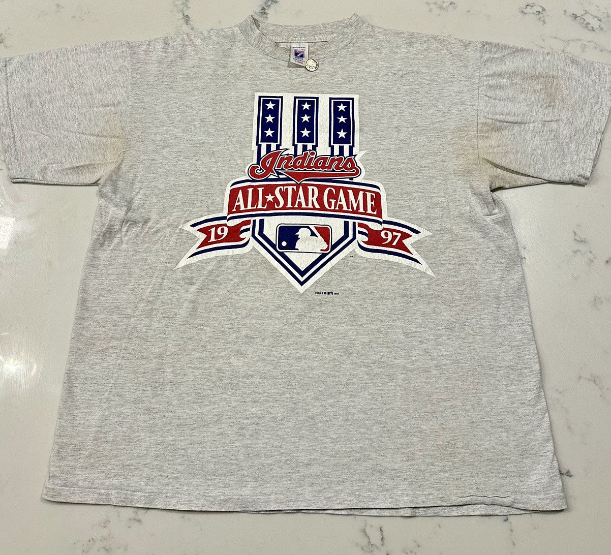 Logo 7 × MLB × Vintage Vintage 1997 Logo 7 Cleveland Indians All Star Game Shirt XL Size US XL / EU 56 / 4 - 1 Thumbnail
