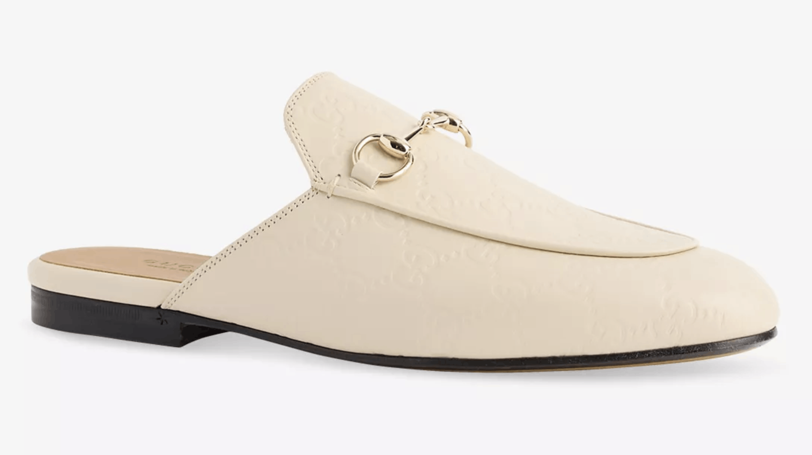 Gucci Gucci Princetown Ivory GG Logo Slide Loafer Mule Flat 36.5 Size US 6.5 / IT 36.5 - 5 Thumbnail