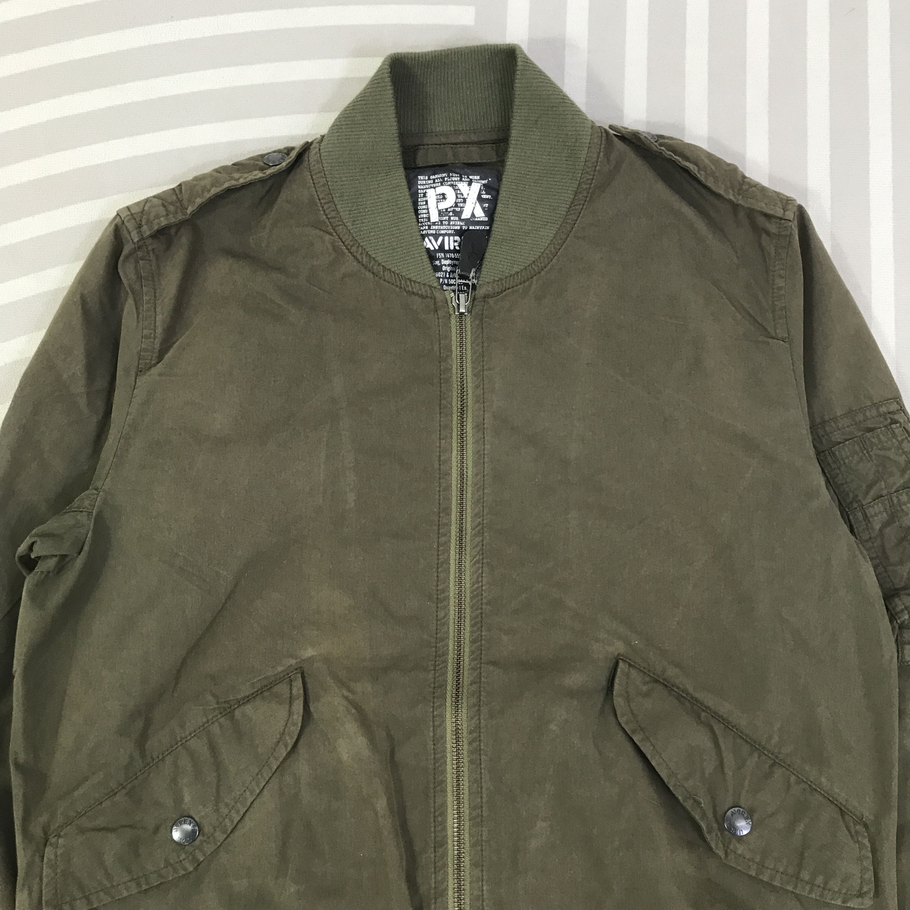 Avirex Vintage Avirex Army Faded Jacket Bomber K126B4 Size US M / EU 48-50 / 2 - 2 Thumbnail