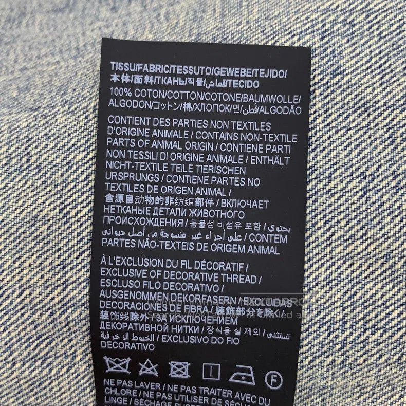 Saint Laurent Paris Saint Laurent Paris Blue Logo Embroidered Washed Distresse Size US XL / EU 56 / 4 - 7 Thumbnail