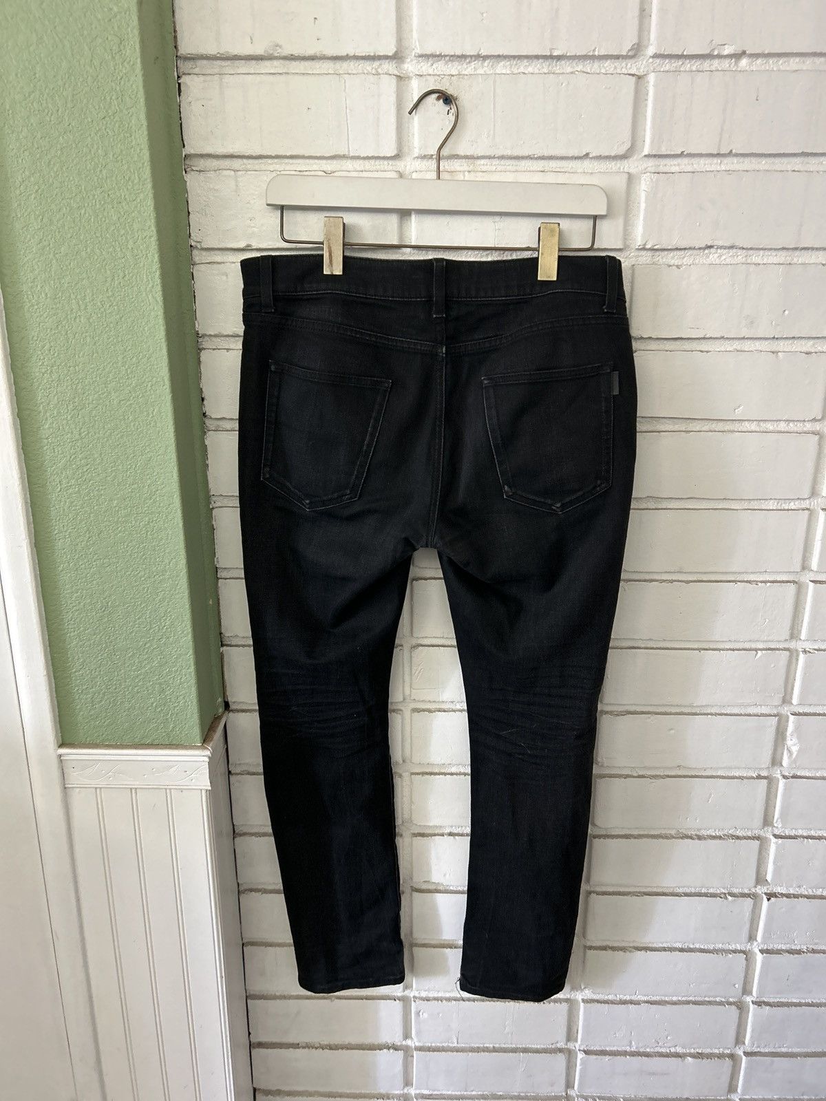 Saint Laurent Paris Saint Laurent D21 Black Denim (sz34) Size US 34 / EU 50 - 2 Thumbnail