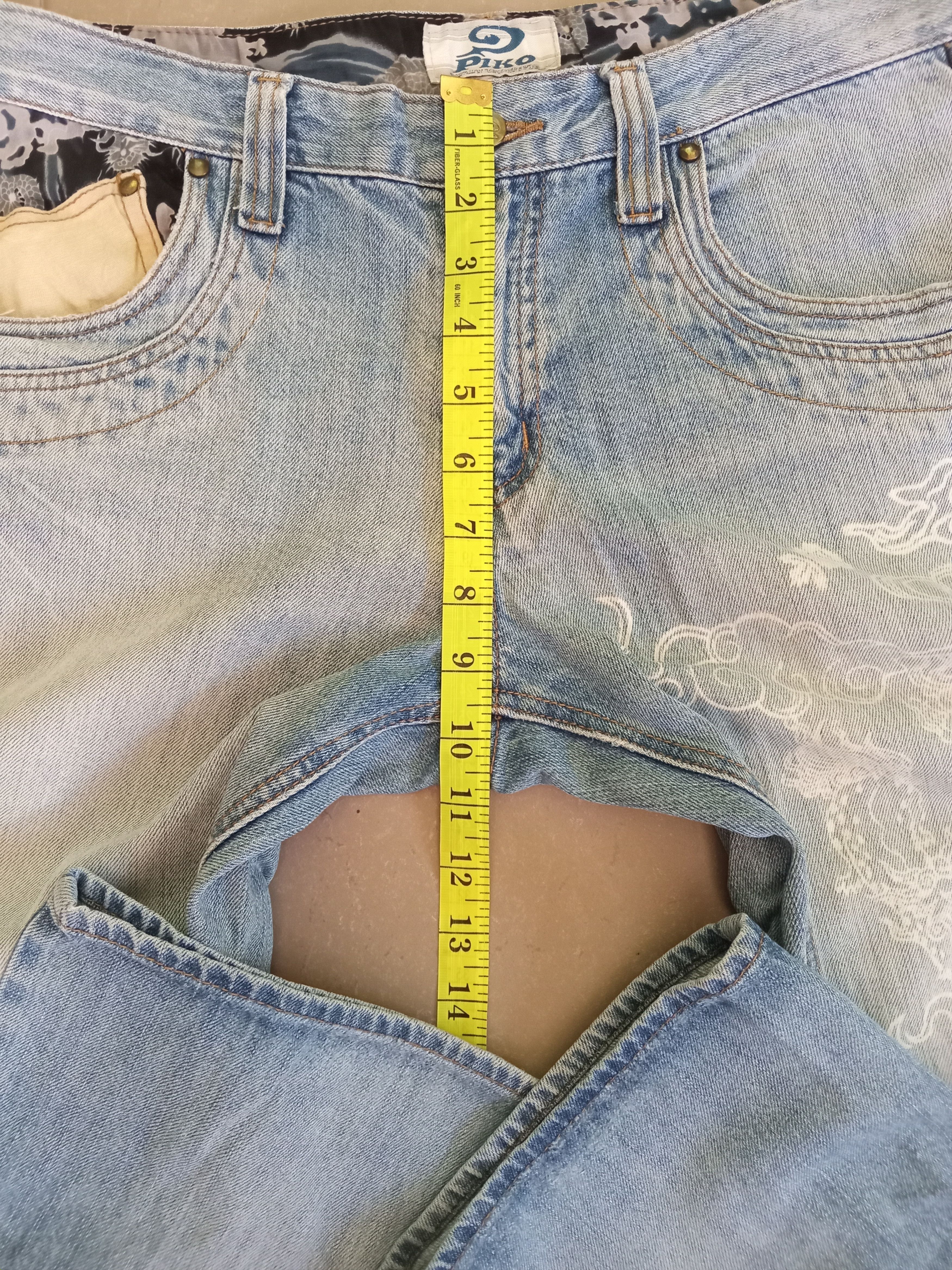 If Six Was Nine × Japanese Brand Vintage💥PIKO Sukajan Brand Light Blue Wash Jeans Size US 32 / EU 48 - 4 Thumbnail