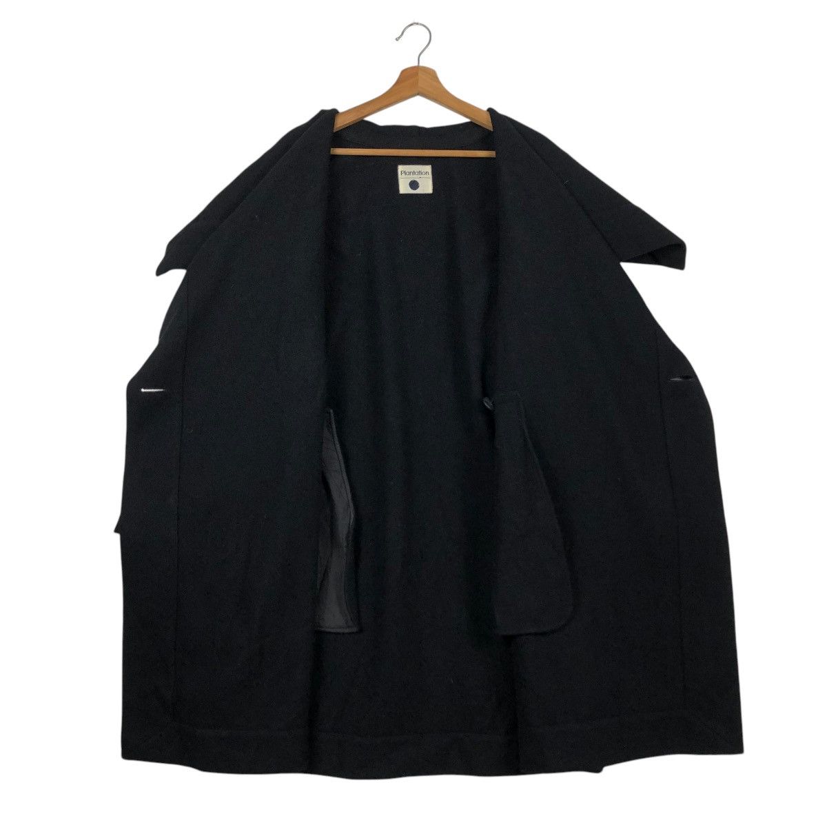 Issey Miyake 🔥RICH BLACK VINTAGE ISSEY MIYAKE PLANTATION WOOL JACKET Size US M / EU 48-50 / 2 - 14 Thumbnail