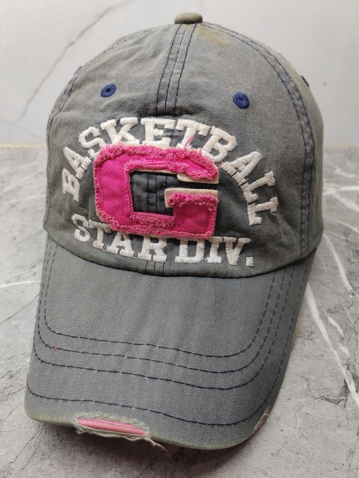 Japanese Brand Vintage Basketball G Star Div Distressed Style Cap Hat Size ONE SIZE - 1 Thumbnail