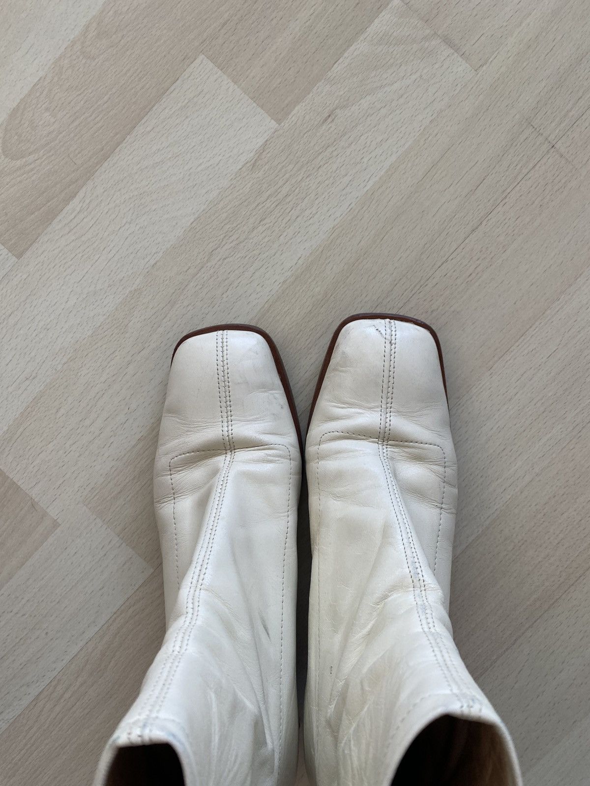 Paloma Wool Paloma Wool Leather Wood Heel Back Full Zip Shoes Size US 9 / IT 39 - 6 Thumbnail