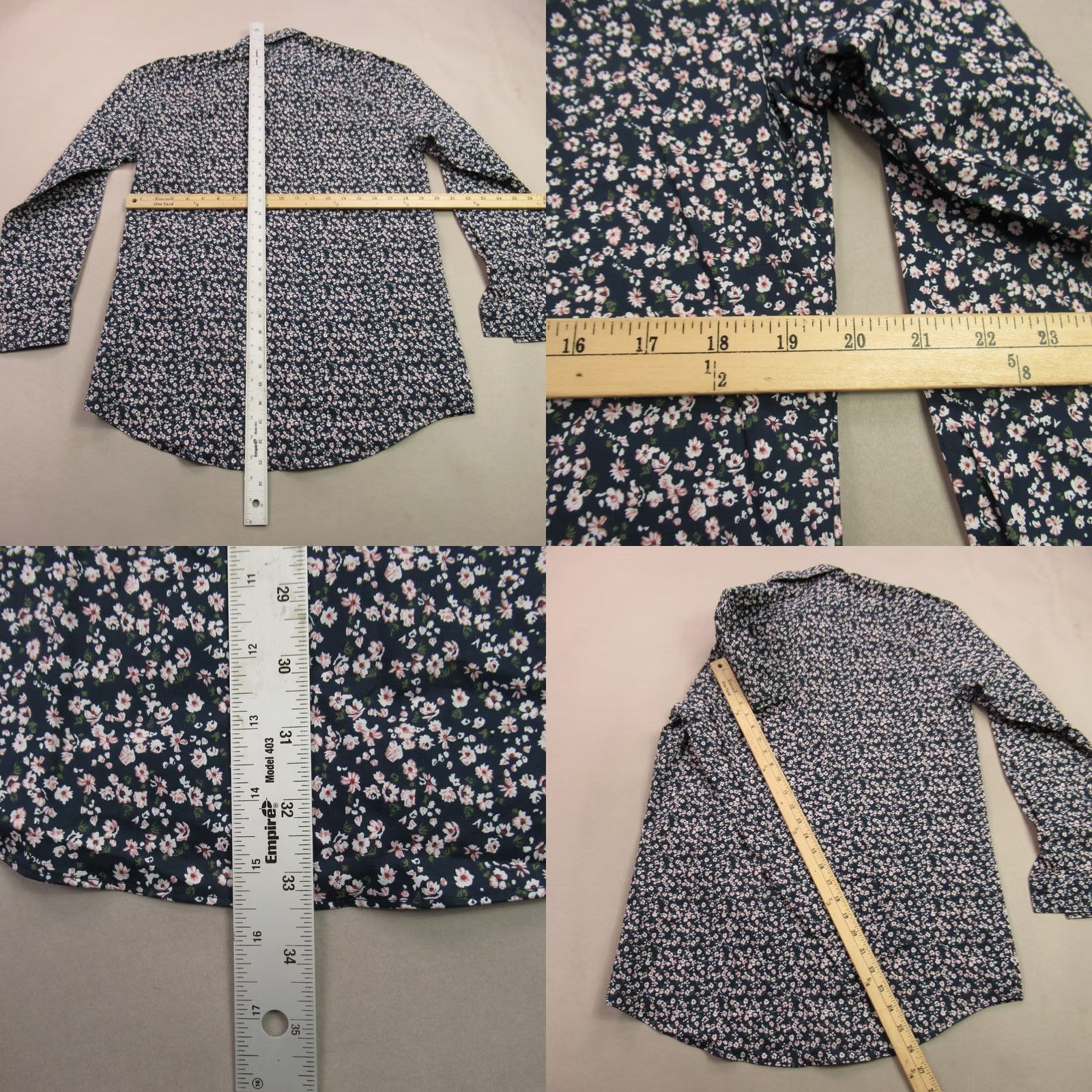 Vintage J. Ferrar Shirt Mens Medium Long Sleeve Floral Casual Slim Fit Size US M / EU 48-50 / 2 - 8 Thumbnail