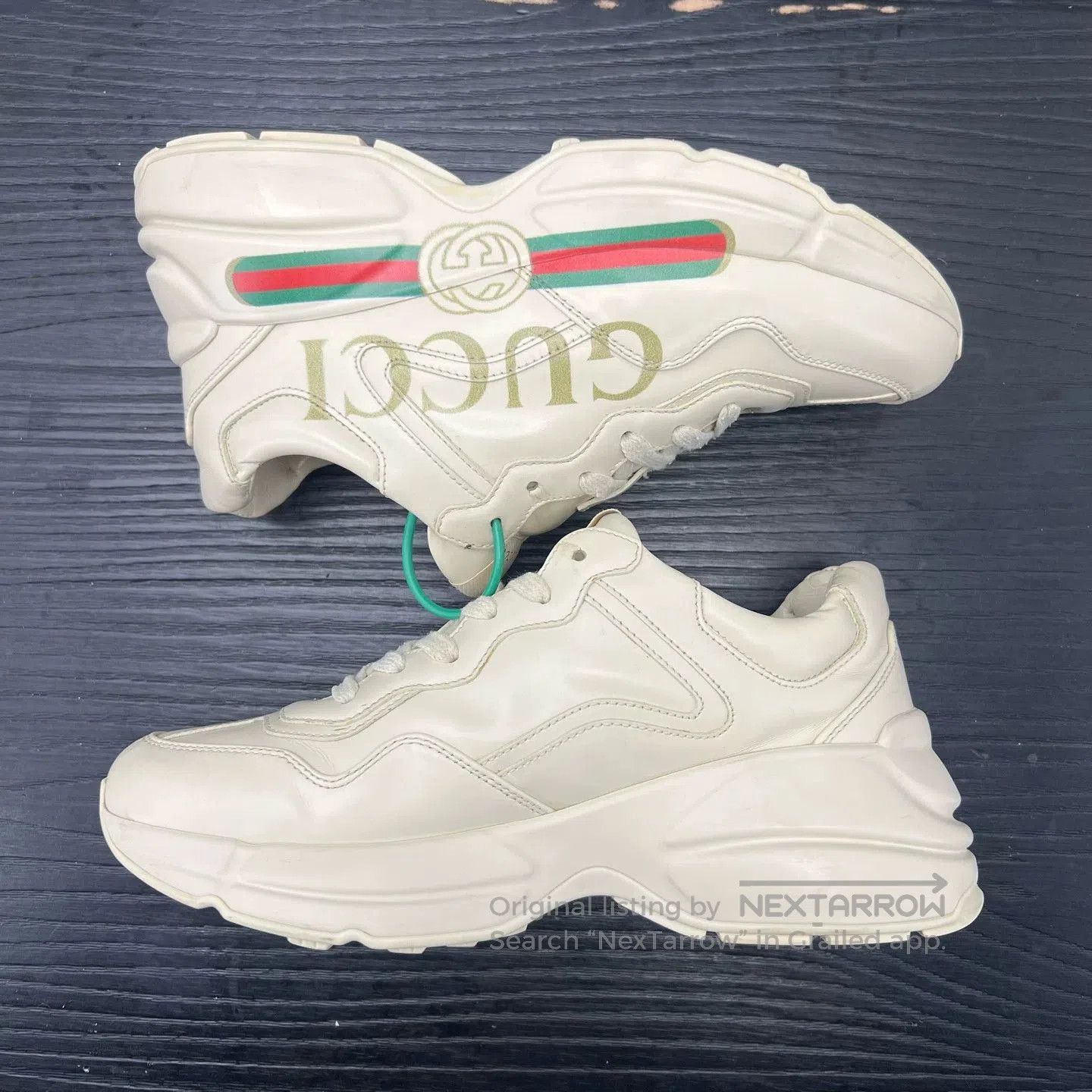 Gucci Gucci Rhyton White Sneakers. Size US 10 / EU 43 - 6 Thumbnail