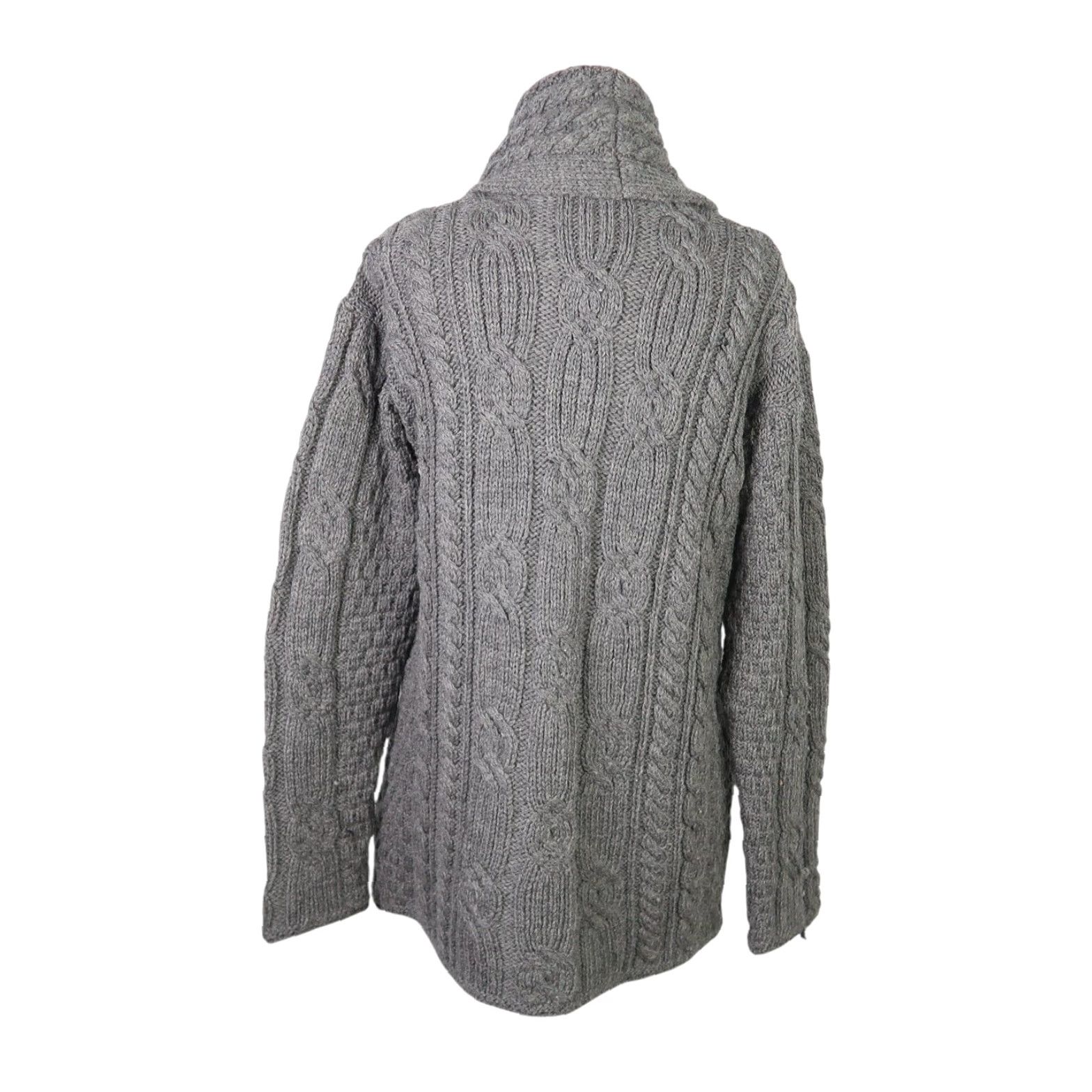Vintage **Carraig Donn Gray Aran Cable Knit Women's Size S Cardigan Sweater** User: Carraig Donn Gray Aran Cable Knit Women's Size S Cardigan Sweater Size S / US 4 / IT 40 - 4 Thumbnail