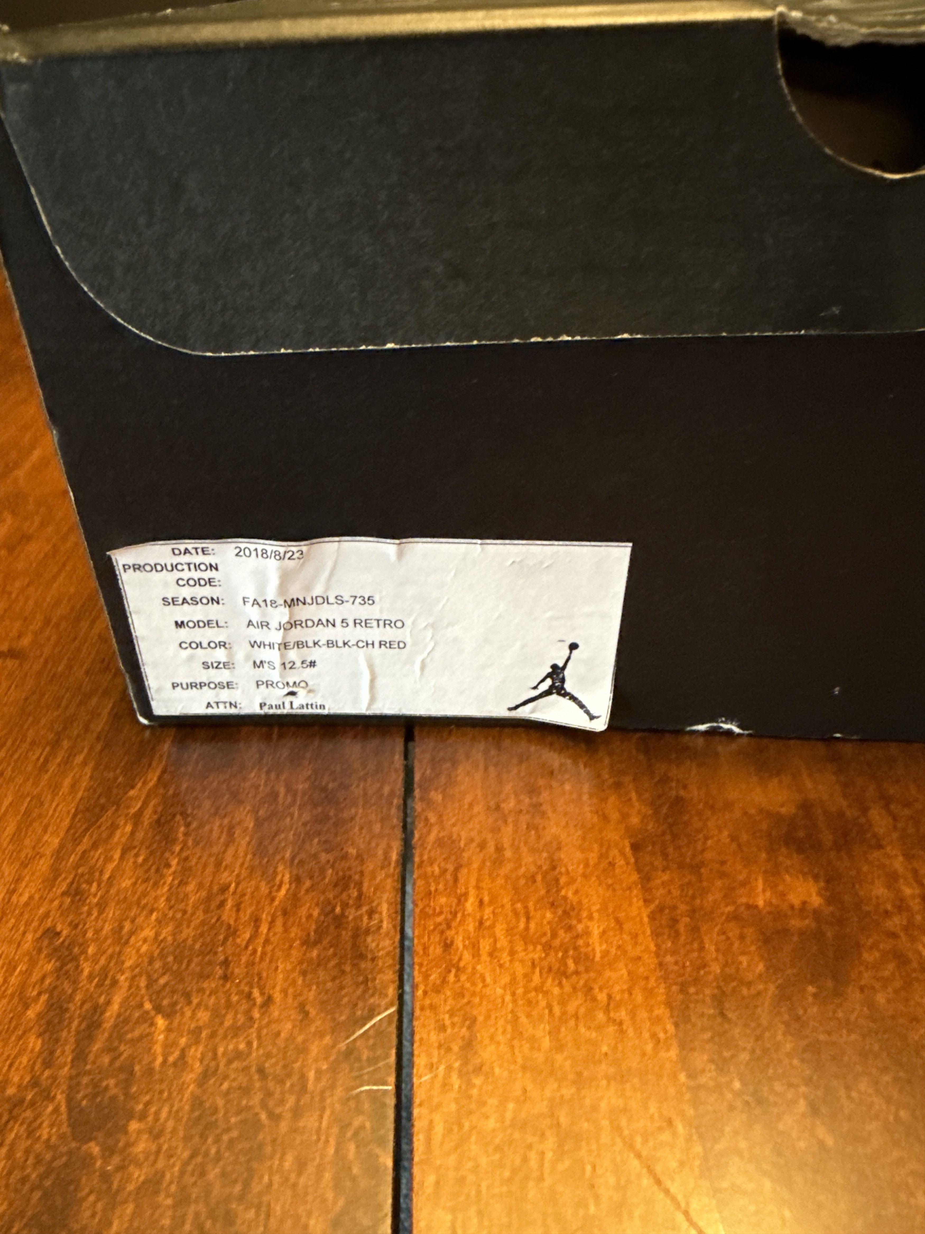 Jordan Brand Friends and Family PSG Jordan 5 Size US 12.5 / EU 45-46 - 11 Thumbnail