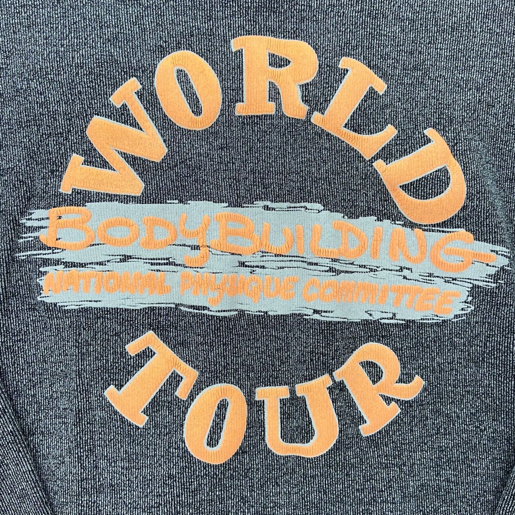 Vintage VINTAGE National Physique Committee Sweatshirt Adult Large Gray Bodybuilding Pullover Mens Size US L / EU 52-54 / 3 - 3 Thumbnail