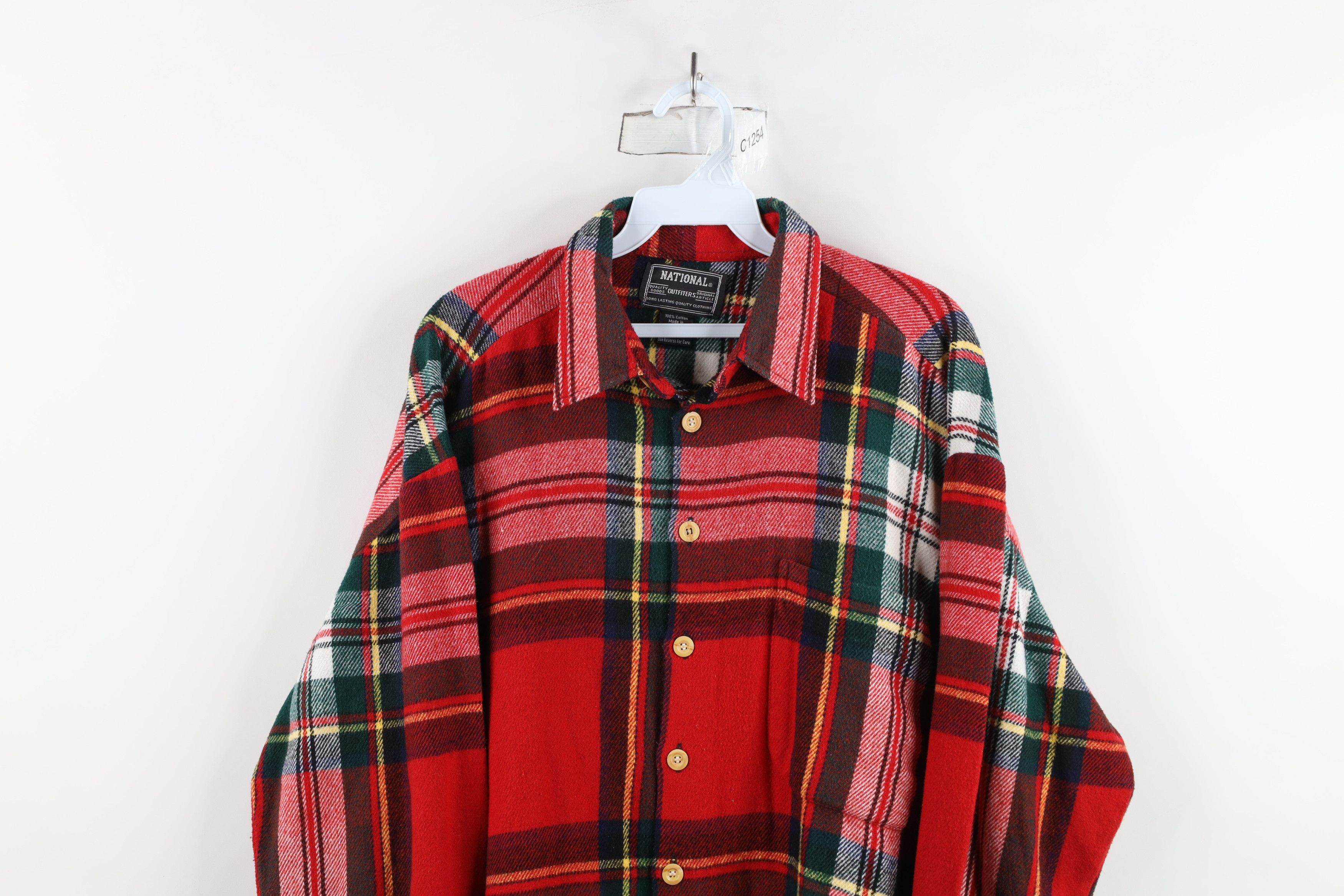 Vintage Vintage 90s Streetwear Heavyweight Collared Button Shirt Size US XL / EU 56 / 4 - 2 Thumbnail