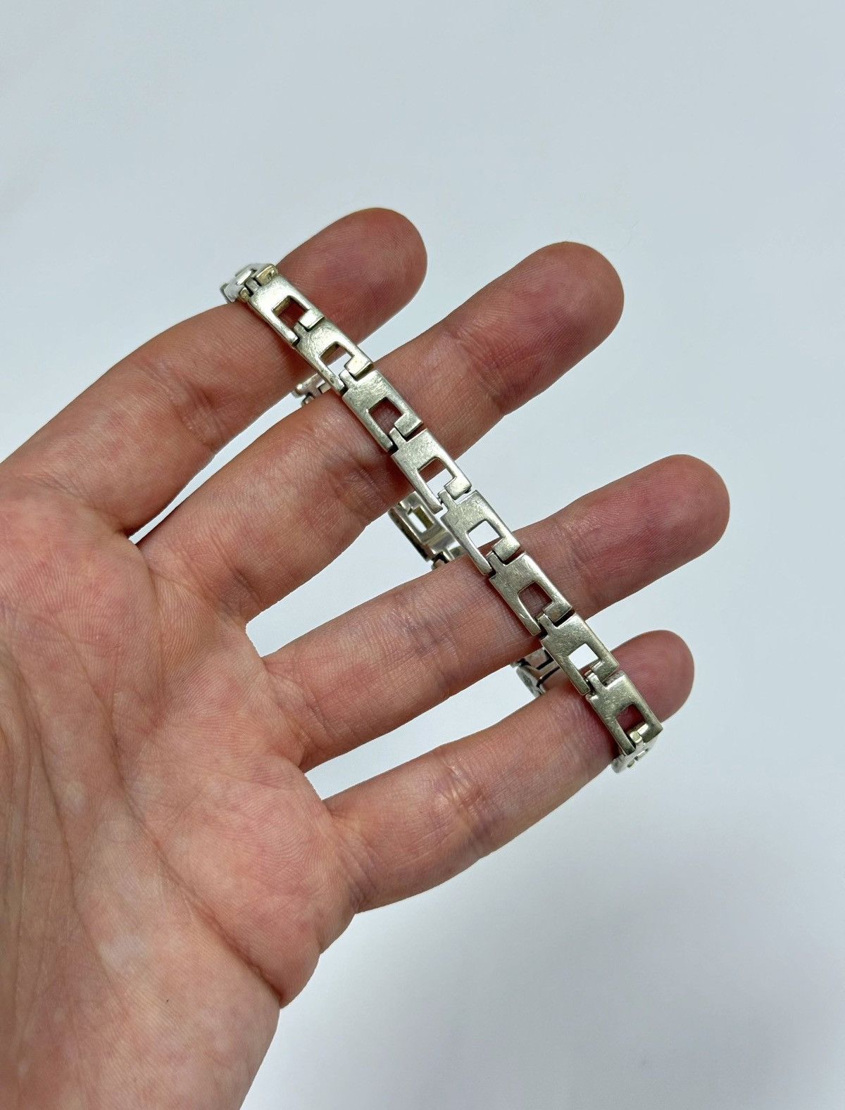Gucci GUCCI Tom Ford 925 Silver G Logo Wrist Bracelet Chain Demna Size ONE SIZE - 8 Thumbnail