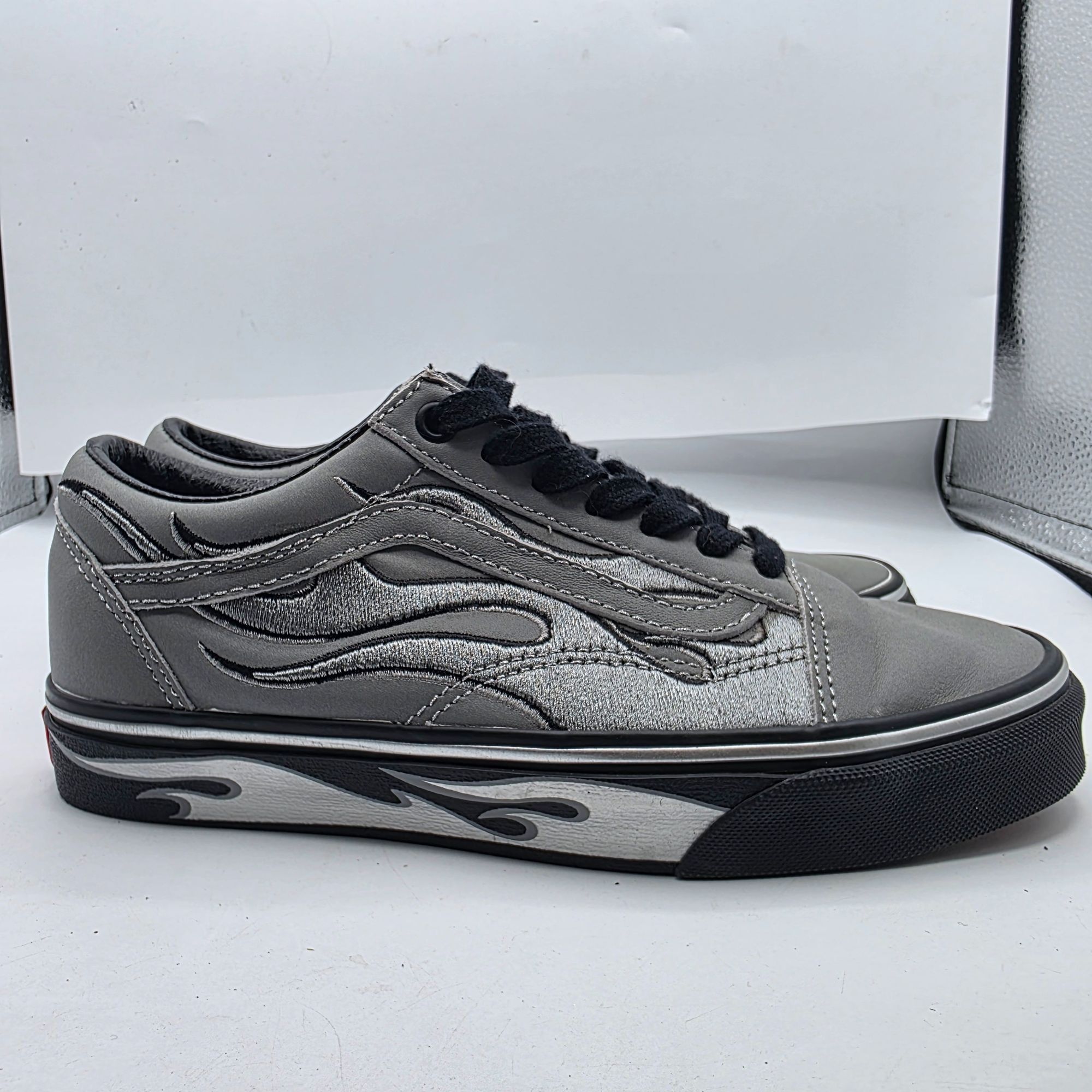 Vans Vans X ASAP Rocky Womens Size 7 Silver Black Sneakers Flame Size US 7 / IT 37 - 12 Thumbnail
