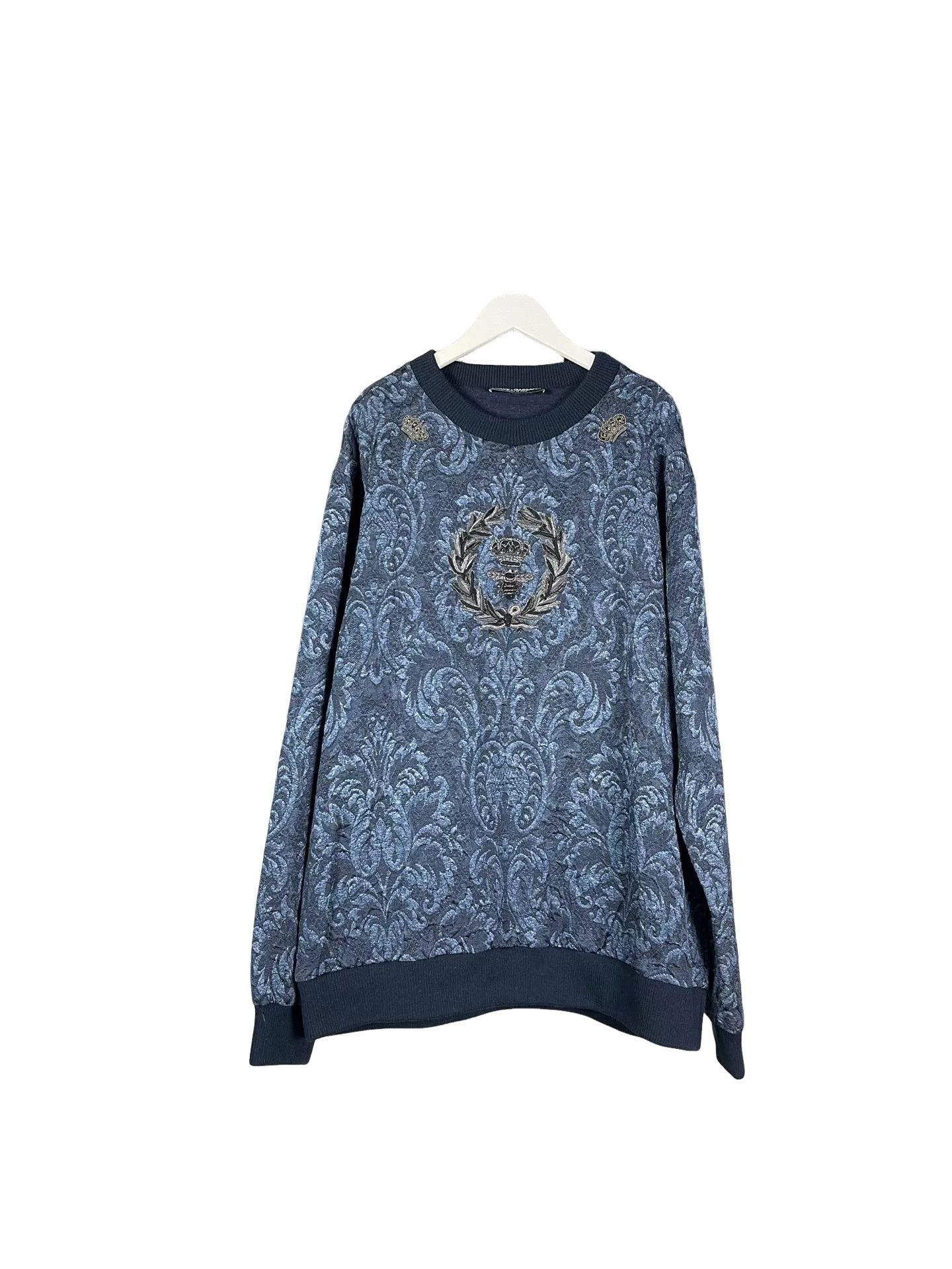 Dolce & Gabbana Dolce & Gabbana Embroidered Crest Sweatshirt Size L Size US L / EU 52-54 / 3 - 1 Thumbnail