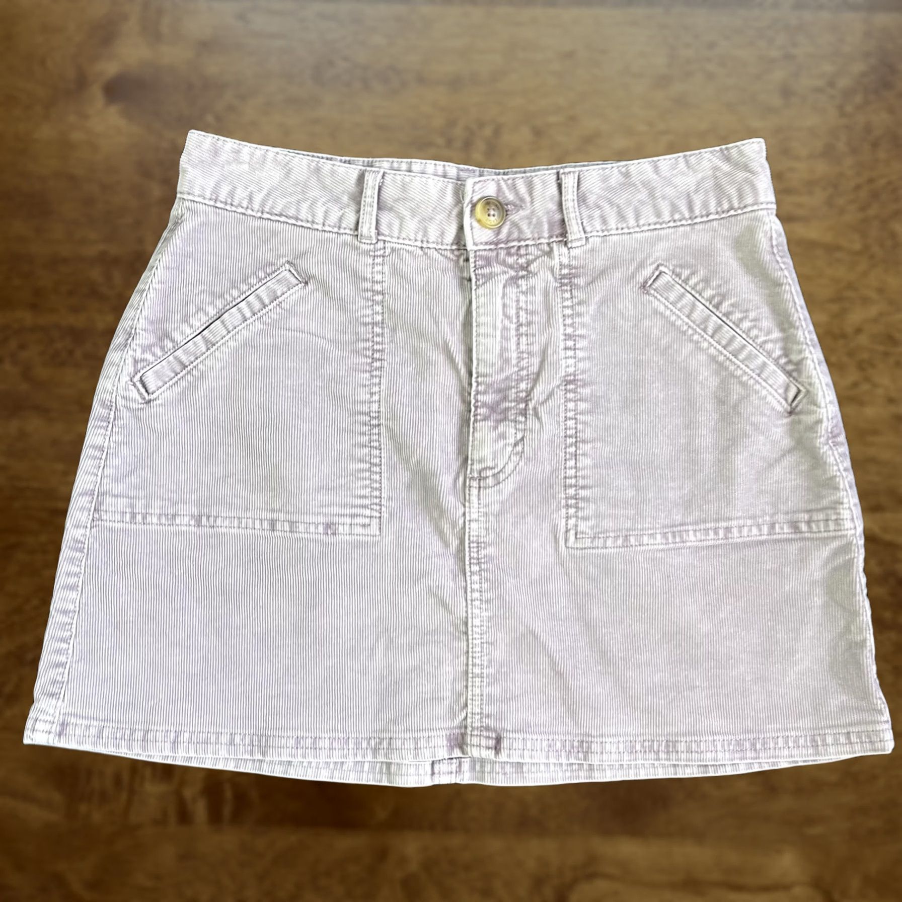 Vintage VINTAGE? NO -> American Eagle Skirt Womens Medium Purple Corduroy Mini Super Stretch Casual Size 32" / US 10 / IT 46 - 1 Thumbnail