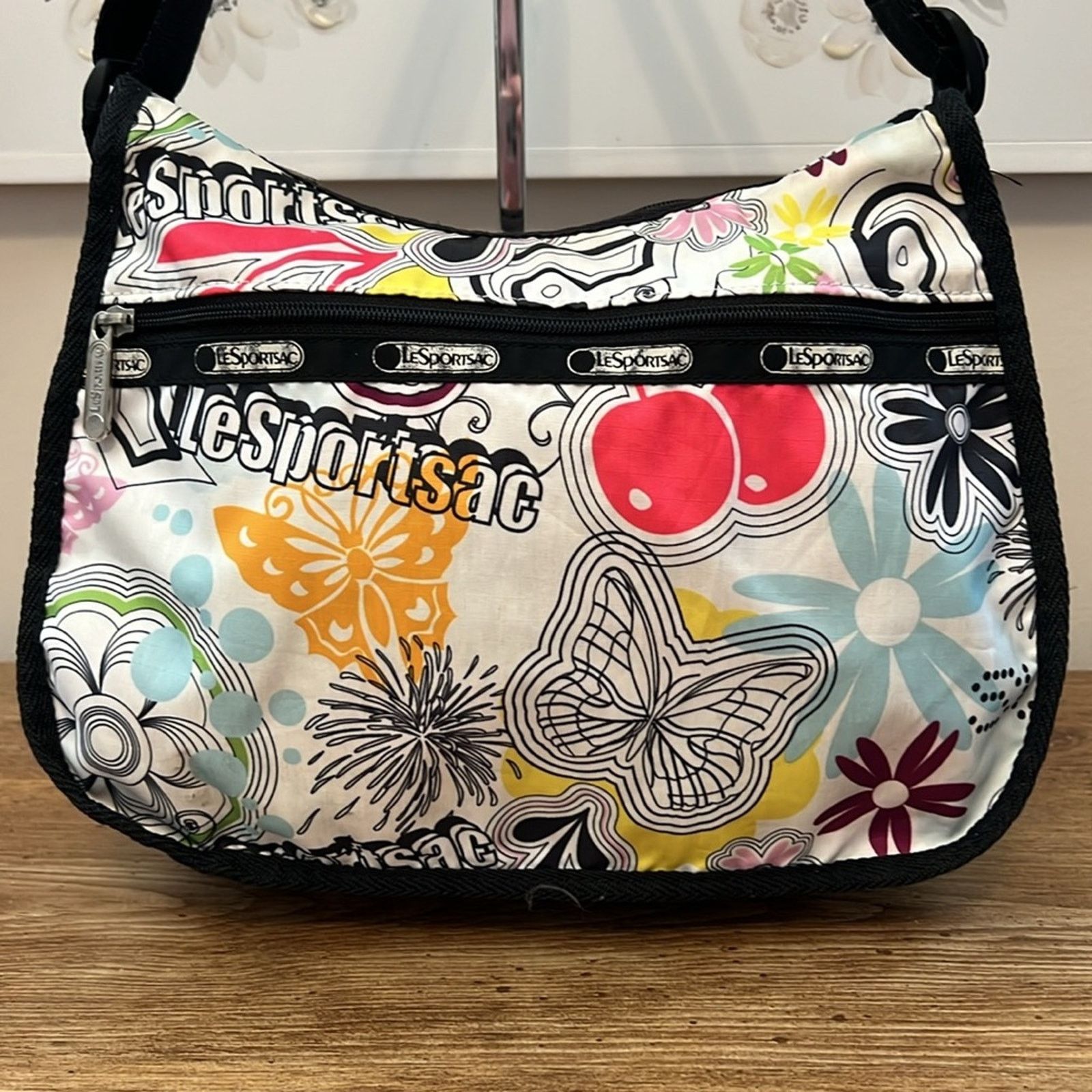 LeSportsac LeSportSac Classic Hobo in Butterfly and Floral Print Size ONE SIZE - 3 Thumbnail