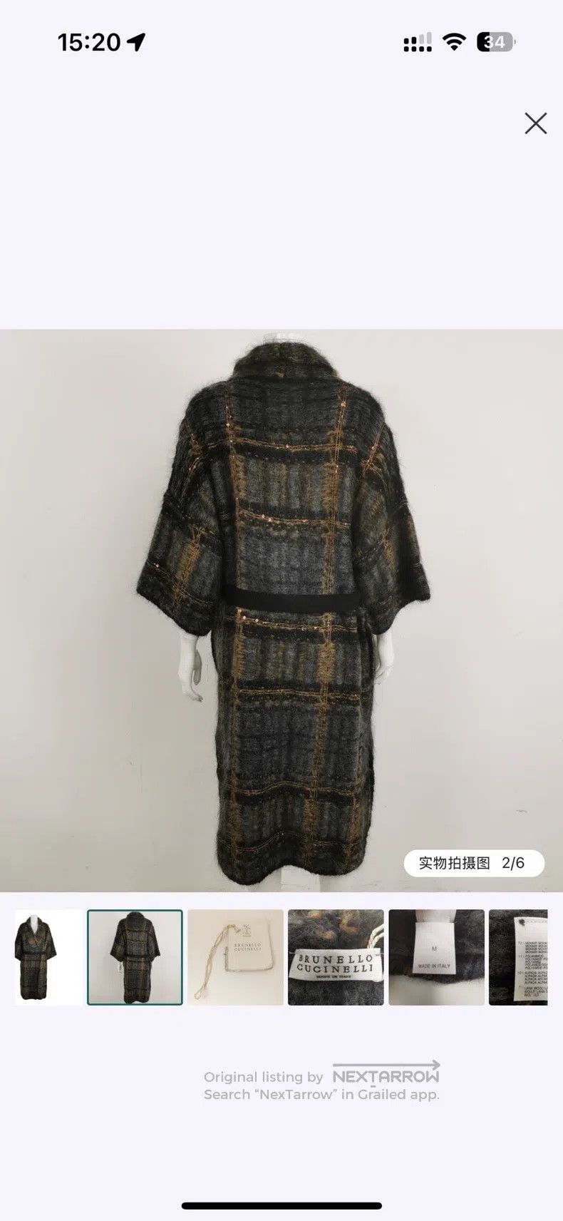 Brunello Cucinelli Brunello Cucinelli Wool and Alpaca Mixed Blended Color Blo Size M / US 6-8 / IT 42-44 - 5 Thumbnail