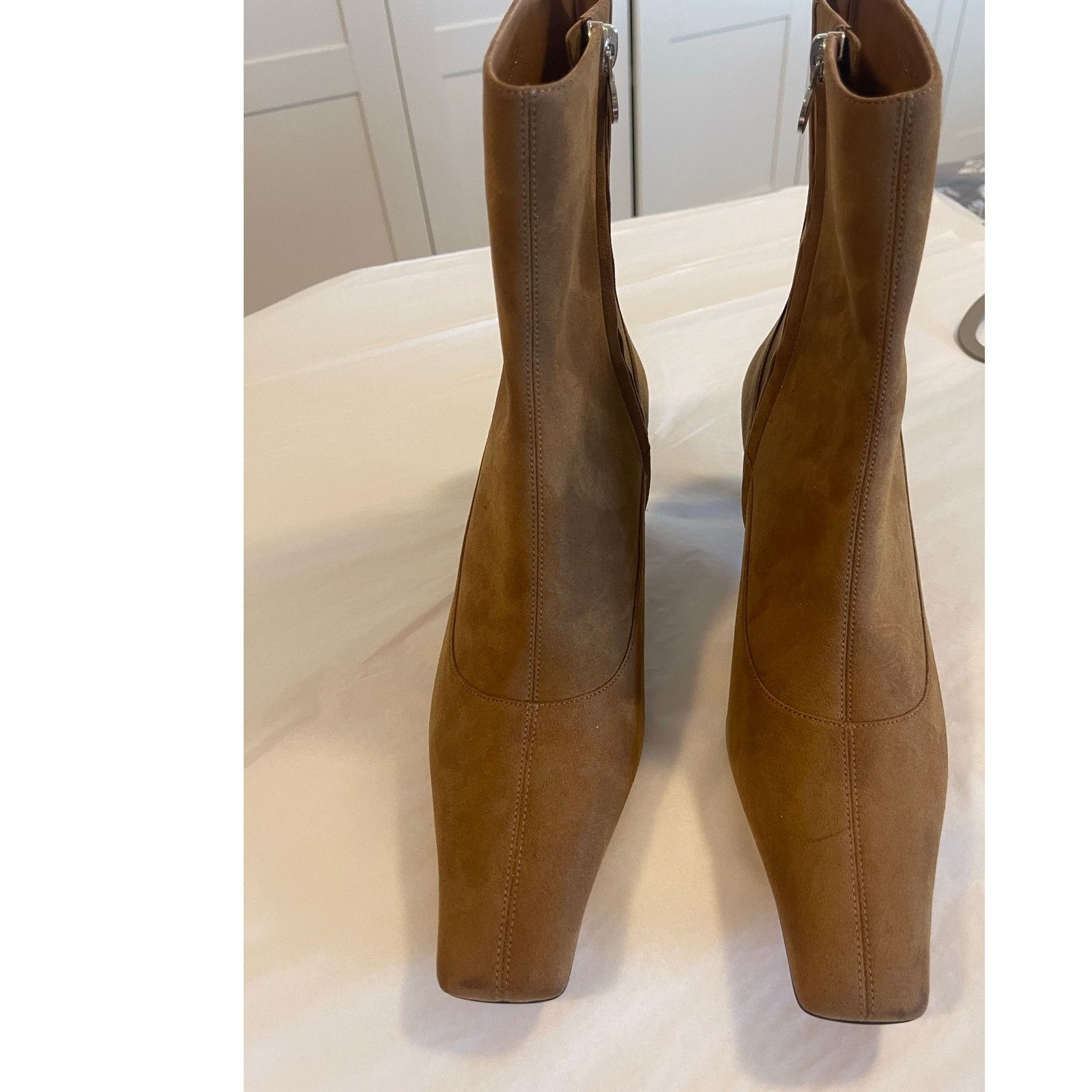 Stella McCartney NWOT: STELLA MCCARTNEY Spur Vegan Suede Ankle Booties Size US 9.5 / IT 39.5 - 7 Thumbnail
