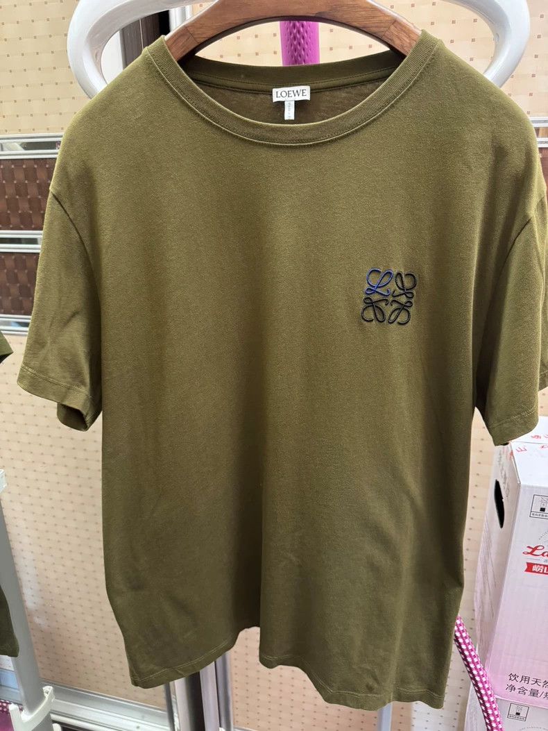 green cotton LOEWE short sleeve t-shirt - dmc