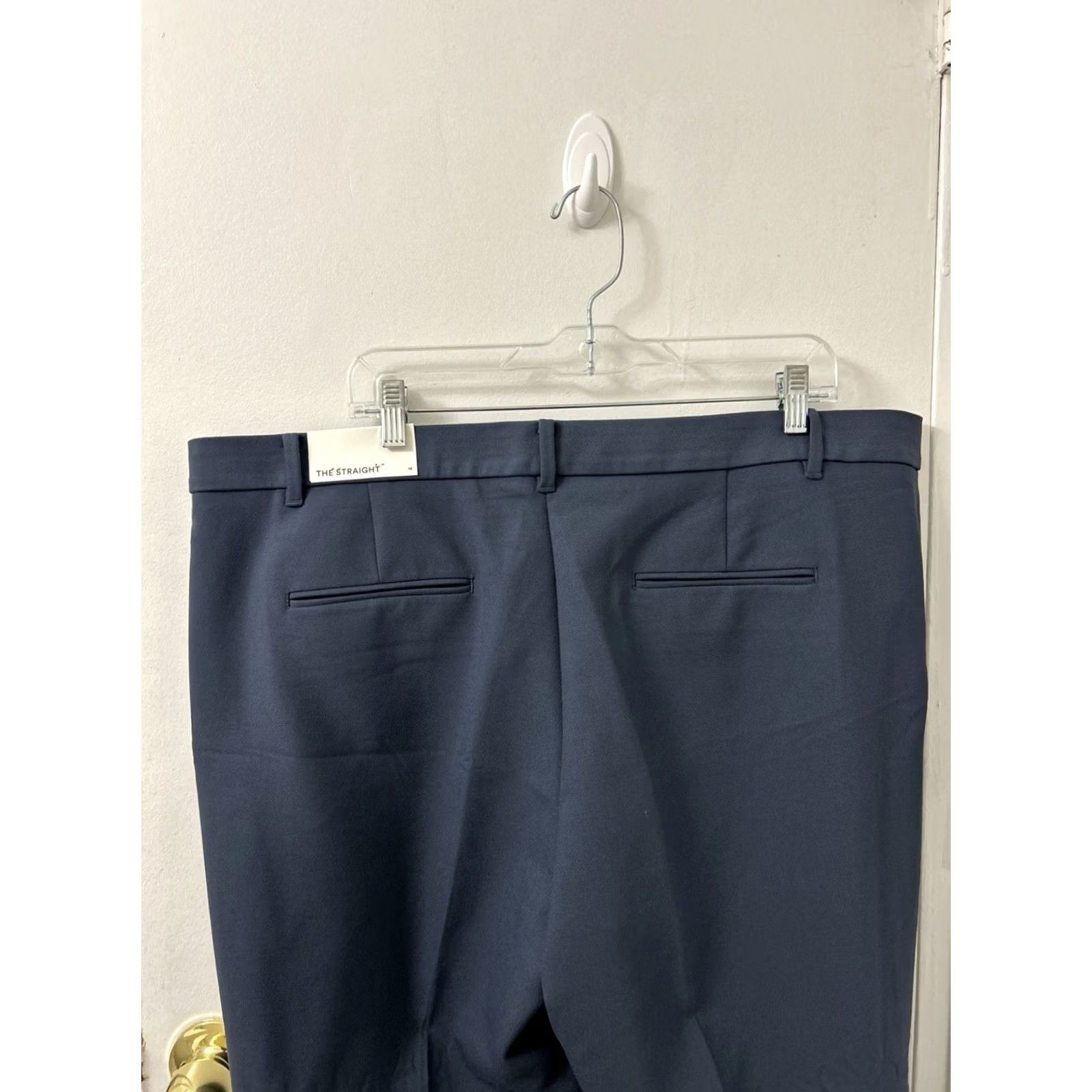 Ann Taylor Ann Taylor Pants Womens 18 Blue Straight Bi-stretch Workwear Dress Pants Zipper Button Pockets Size 40" / US 18 - 7 Thumbnail