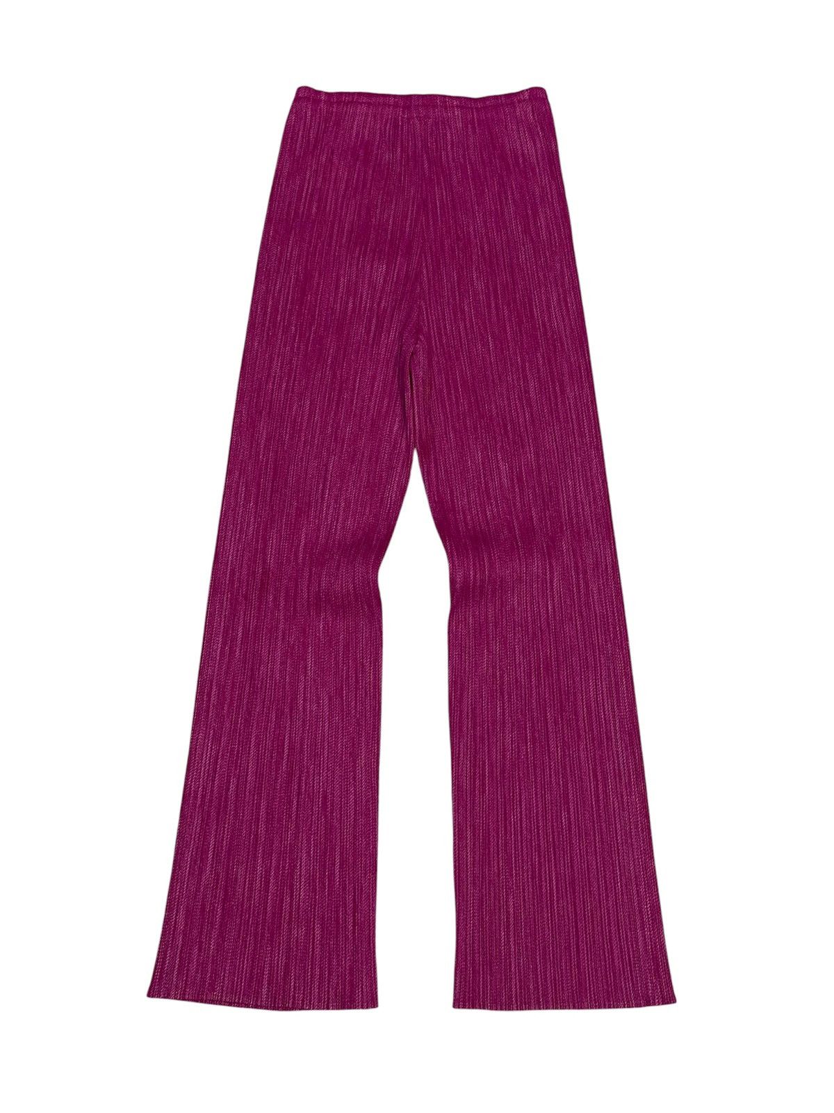 Pleats Please Issey Miyake Pleats Please Pleated Wide Leg Trousers Pants Size 28" / US 6 / IT 42 - 3 Thumbnail