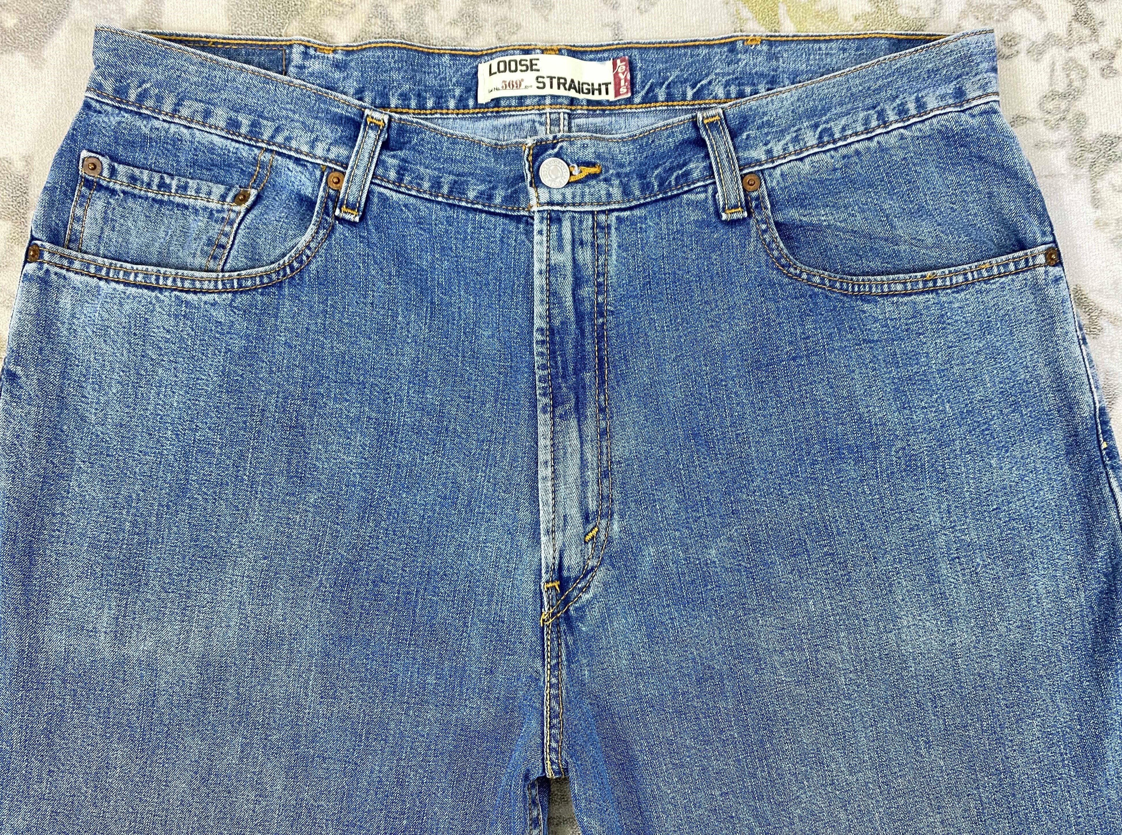 Levi's Blue Vintage Levi's 569 Jeans 38x32 Denim -JN1434 Size US 38 / EU 54 - 3 Thumbnail