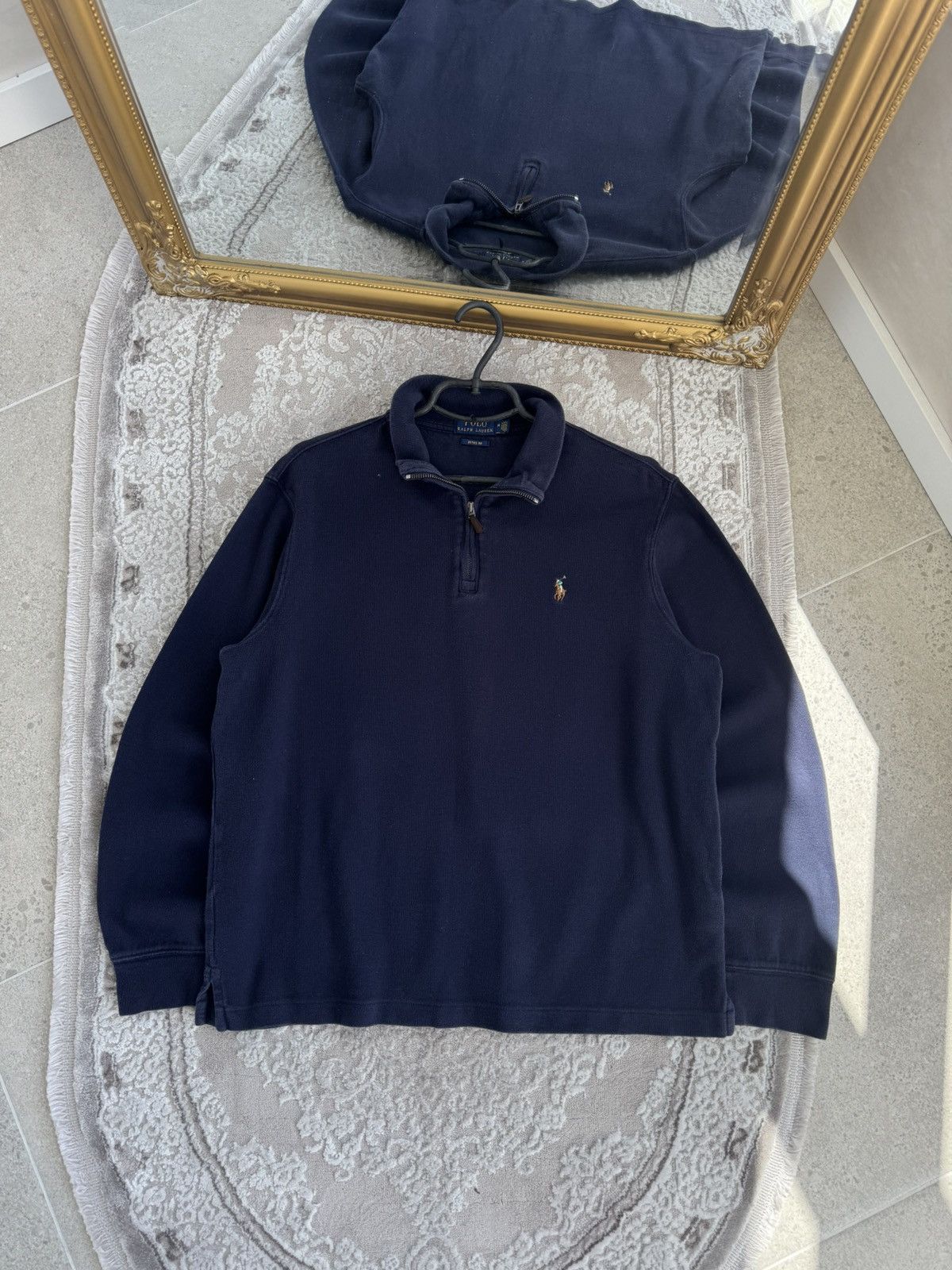 Polo Ralph Lauren Mens Vintage Polo Ralph Lauren 1/3 zip sweatshirt sweater Size US M / EU 48-50 / 2 - 2 Thumbnail