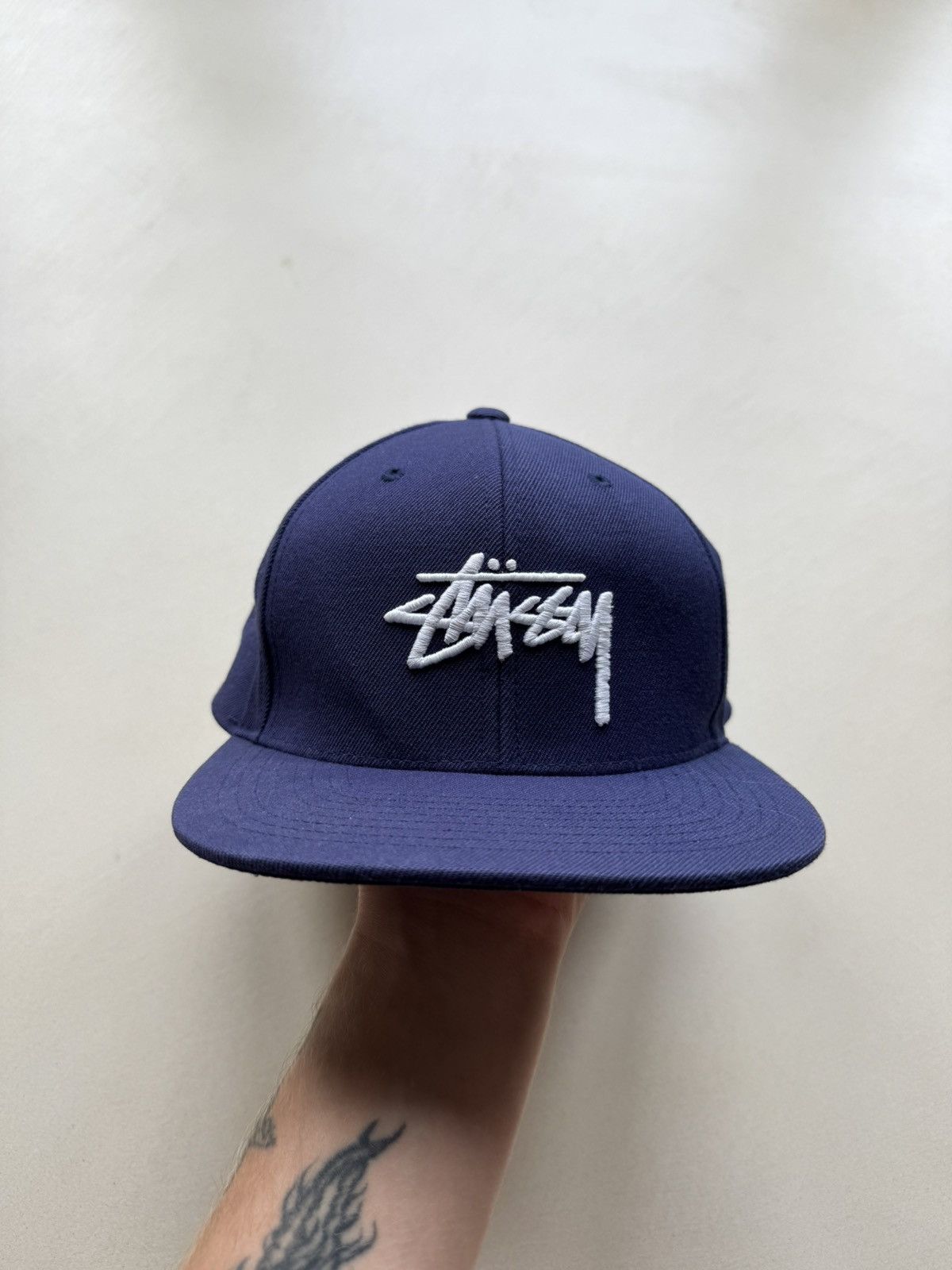 Ebbets Field Flannels × Stussy Stussy Ebbets Strapback Wool Hat