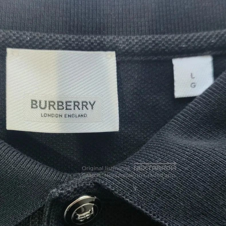 Burberry Burberry Black Logo Button Polo Shirt. Size US L / EU 52-54 / 3 - 4 Thumbnail