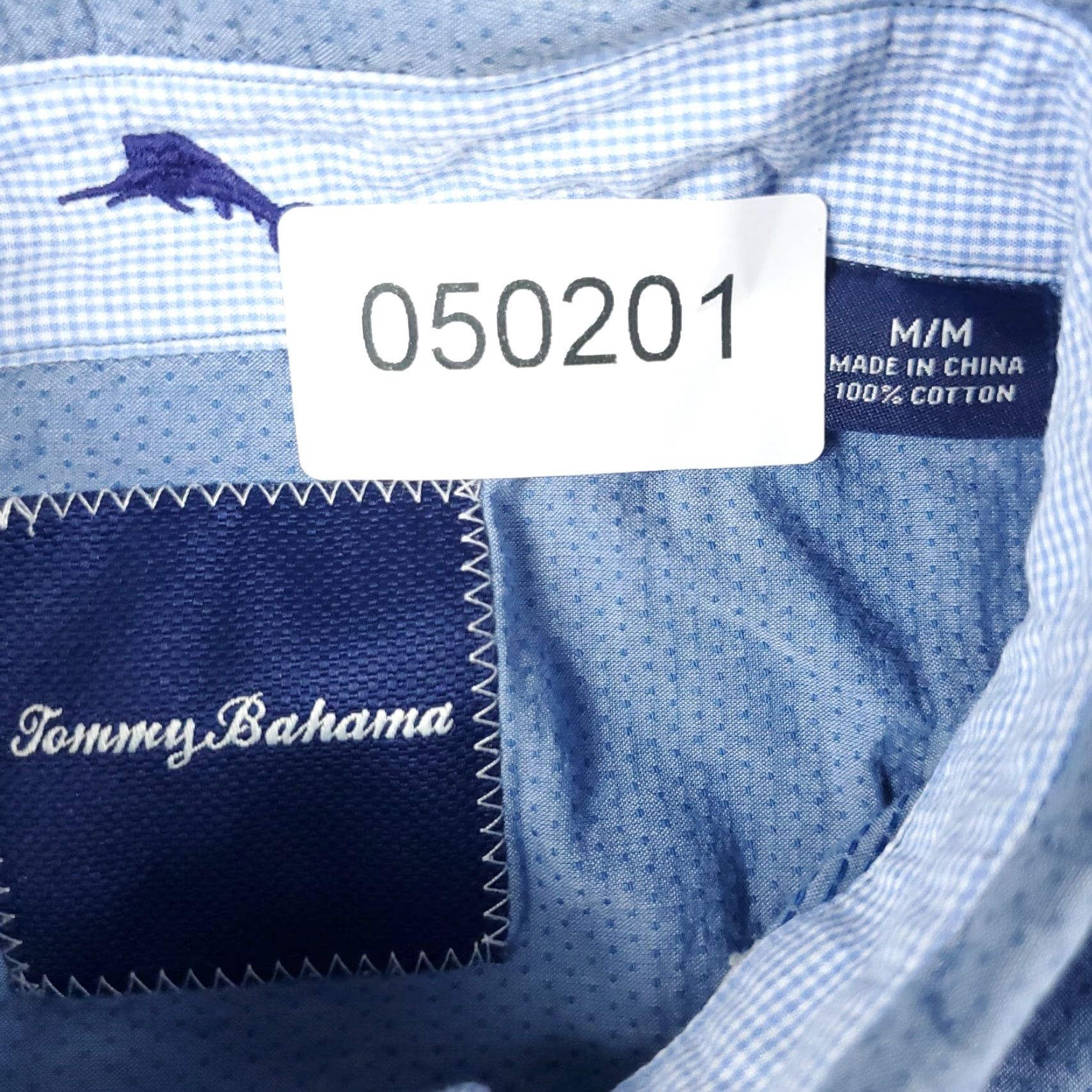 Tommy Bahama Tommy Bahama Button-Up Shirt Mens Medium Blue Cotton Long Sleeve Casual Size US M / EU 48-50 / 2 - 6 Thumbnail