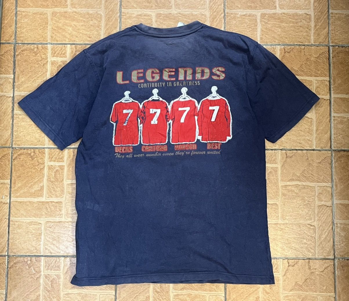 Vintage Vintage unknown MUFC legends number seven 7 beckham cantona Size US M / EU 48-50 / 2 - 3 Thumbnail