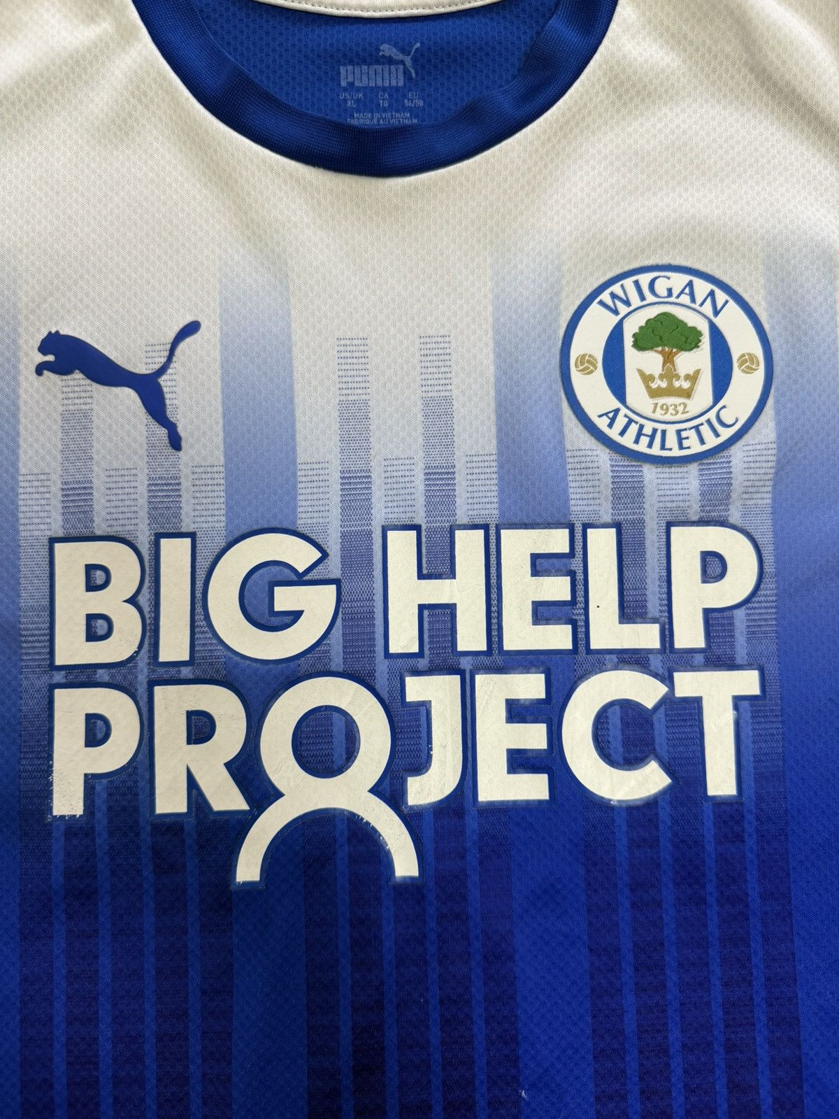Puma × Vintage Vintage Puma Wigan Athletic 2022 2023 Home Soccer Jersey Size US XL / EU 56 / 4 - 21 Thumbnail