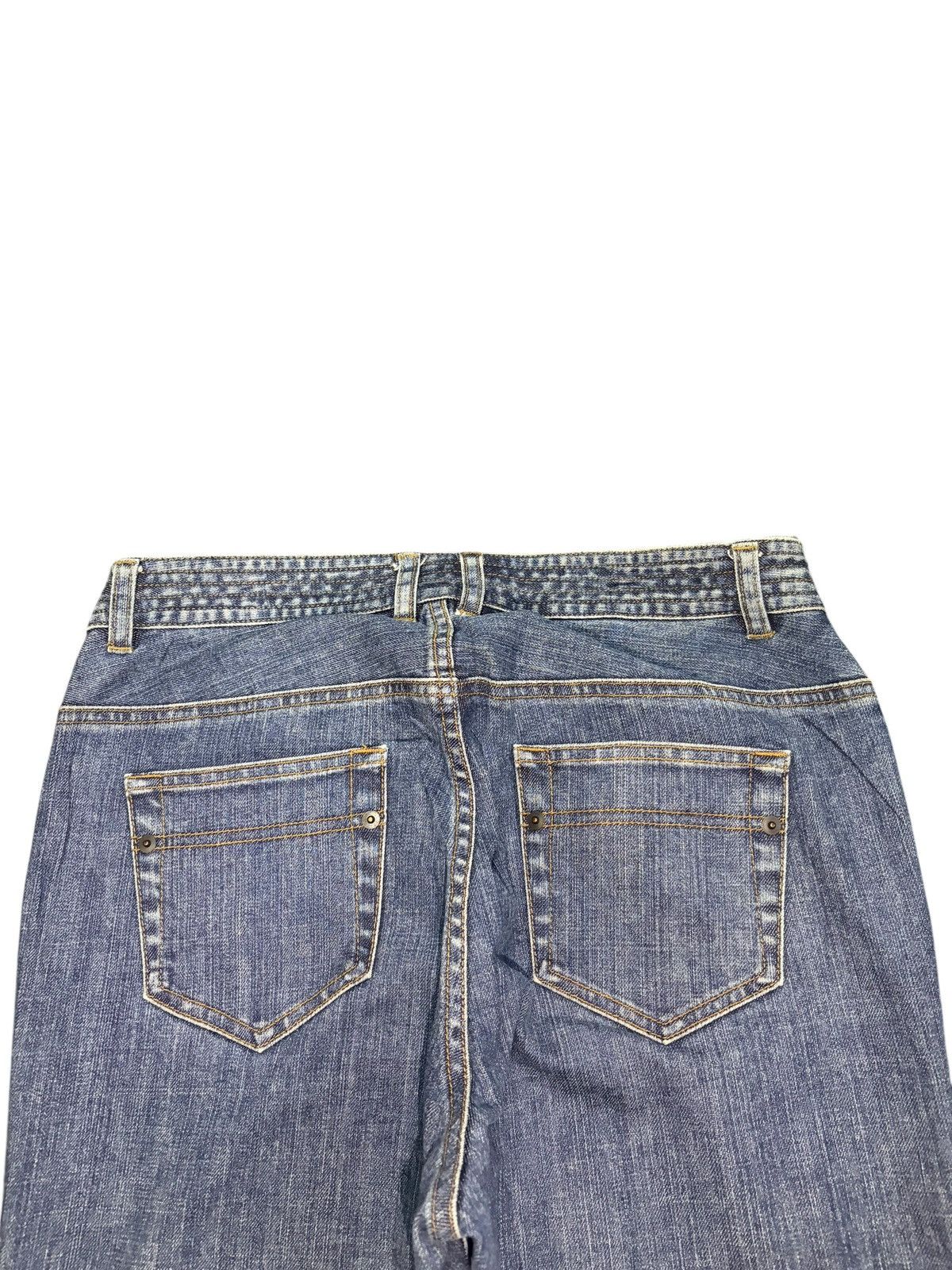 Fubu Vintage Japanese Brand Blue Wash Distress Loose Jeans Size 30" / US 8 / IT 44 - 4 Thumbnail