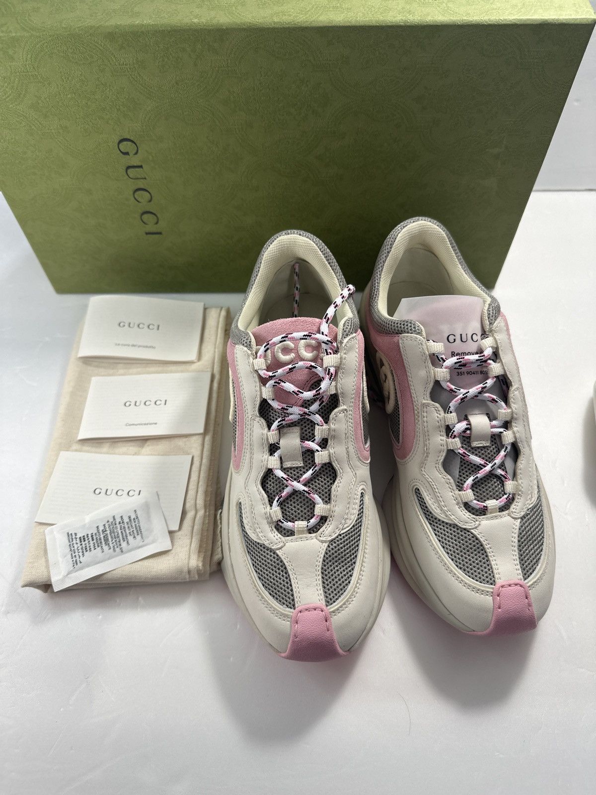Gucci Gucci Run Premiem Suede Mesh Sneakers Size US 6.5 / IT 36.5 - 1 Thumbnail