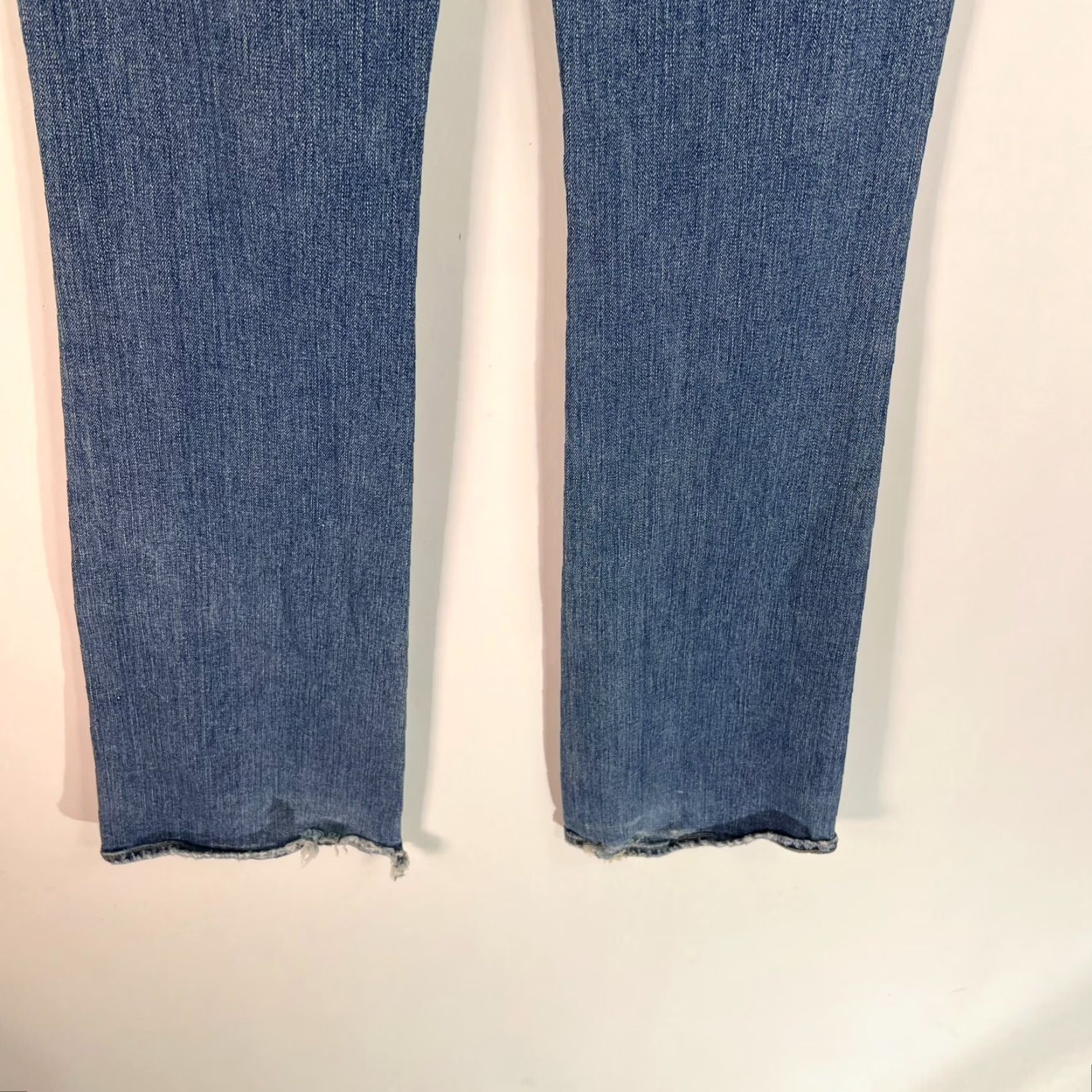 Paige Vintage Paige Hollywood Hills Women's Denim Jeans Size 29 Blue Bootcut 30x33 US Size 29" - 6 Thumbnail
