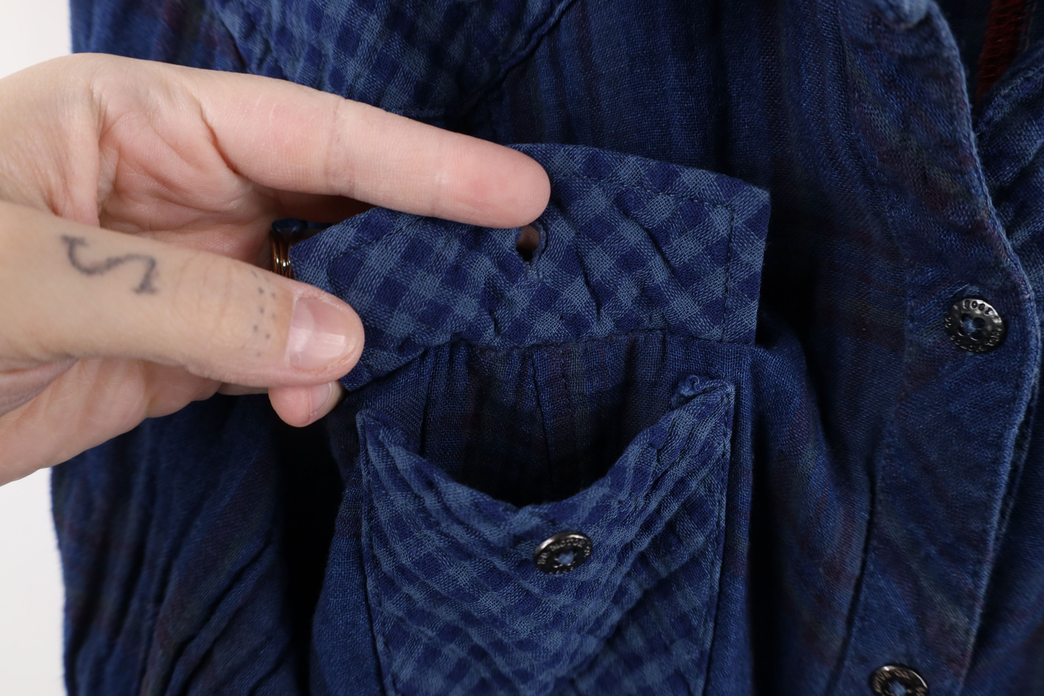 Harley Davidson × Vintage Vintage Harley Davidson Western Flannel Button Shirt Plaid Size L / US 10 / IT 46 - 5 Thumbnail