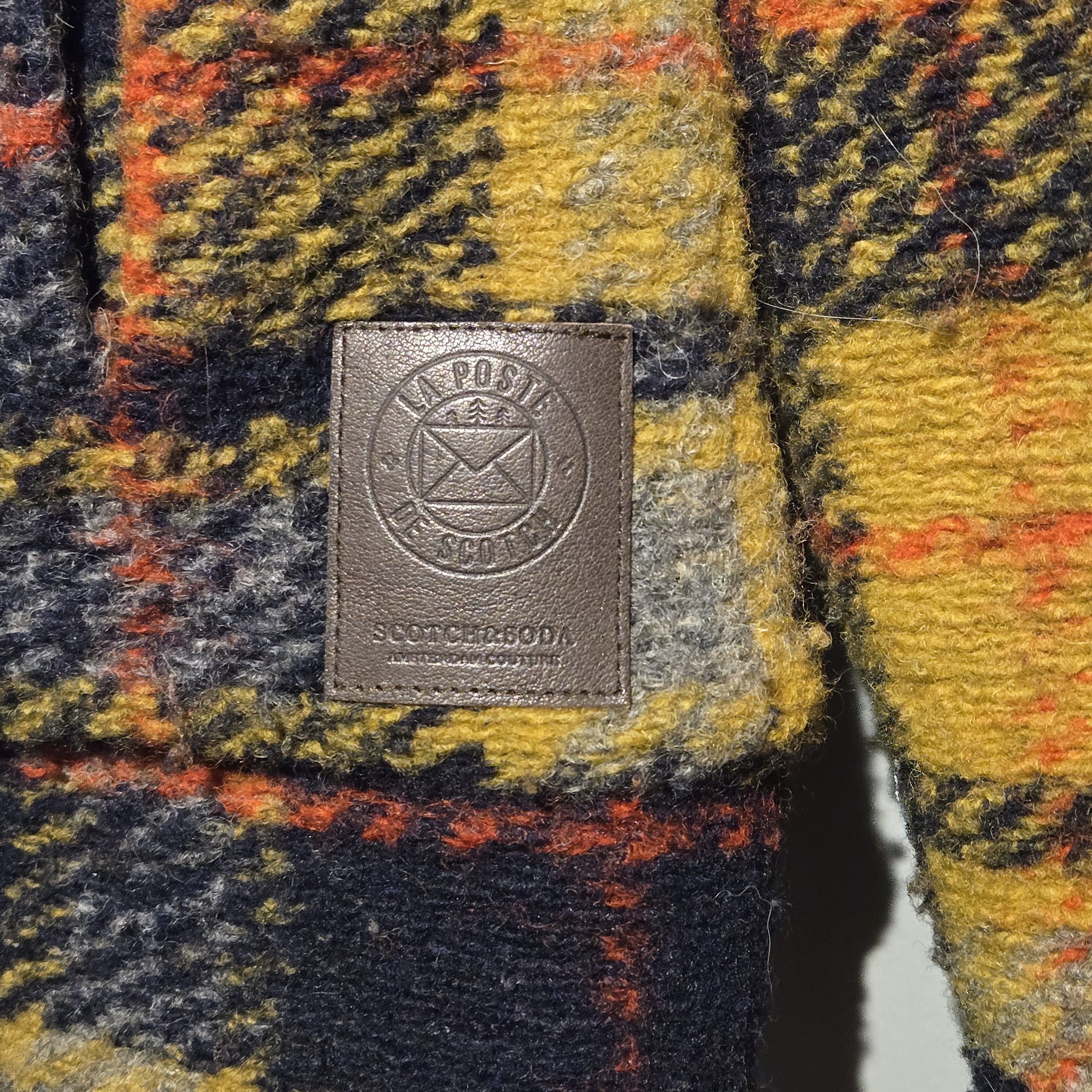 Scotch & Soda Rare NWT Scotch & Soda Plaid Sherpa Wool Trucker Jacket Size US L / EU 52-54 / 3 - 9 Thumbnail