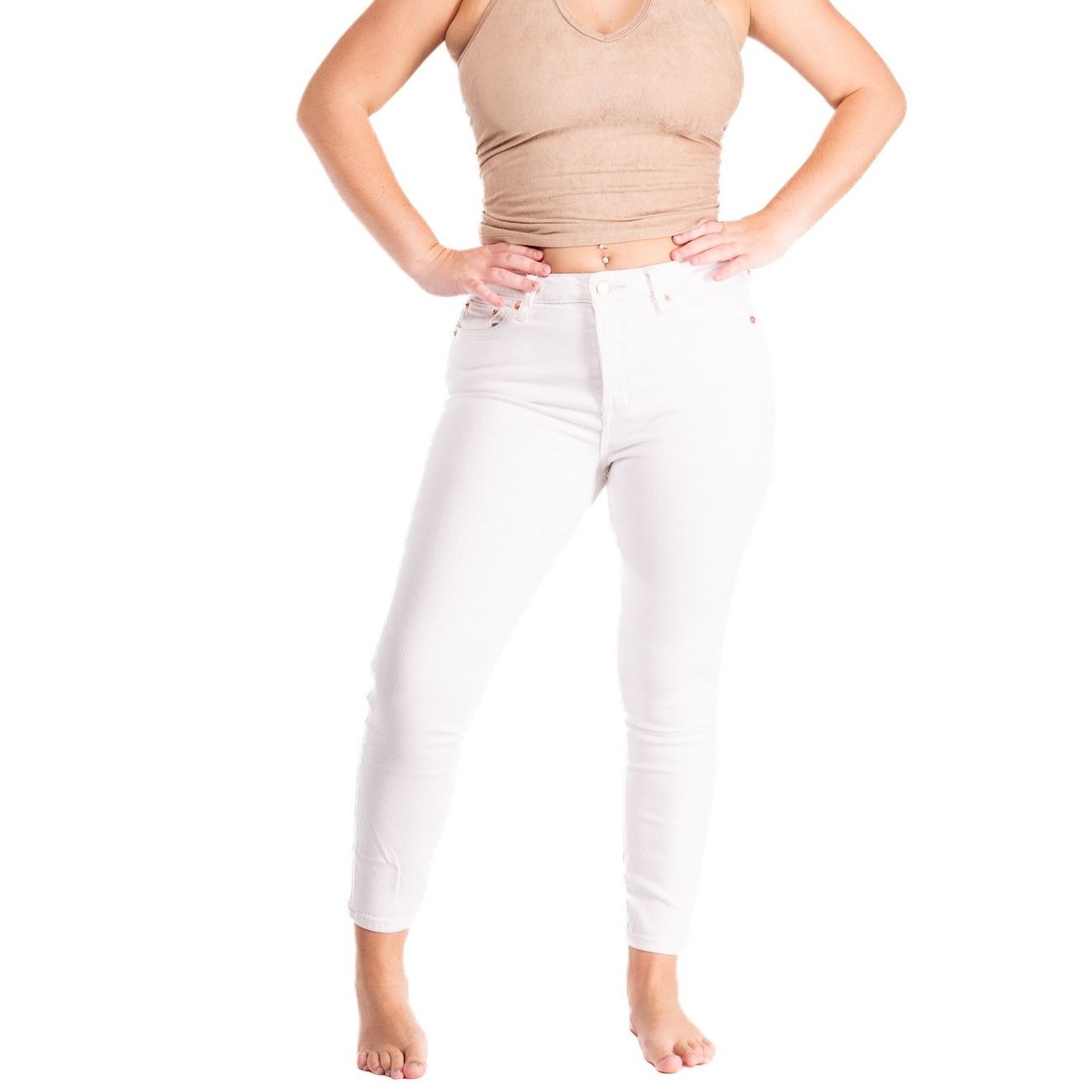 Other Philippe Adec Paris White Jeans Pants Trousers Size 28" / US 6 / IT 42 - 3 Thumbnail