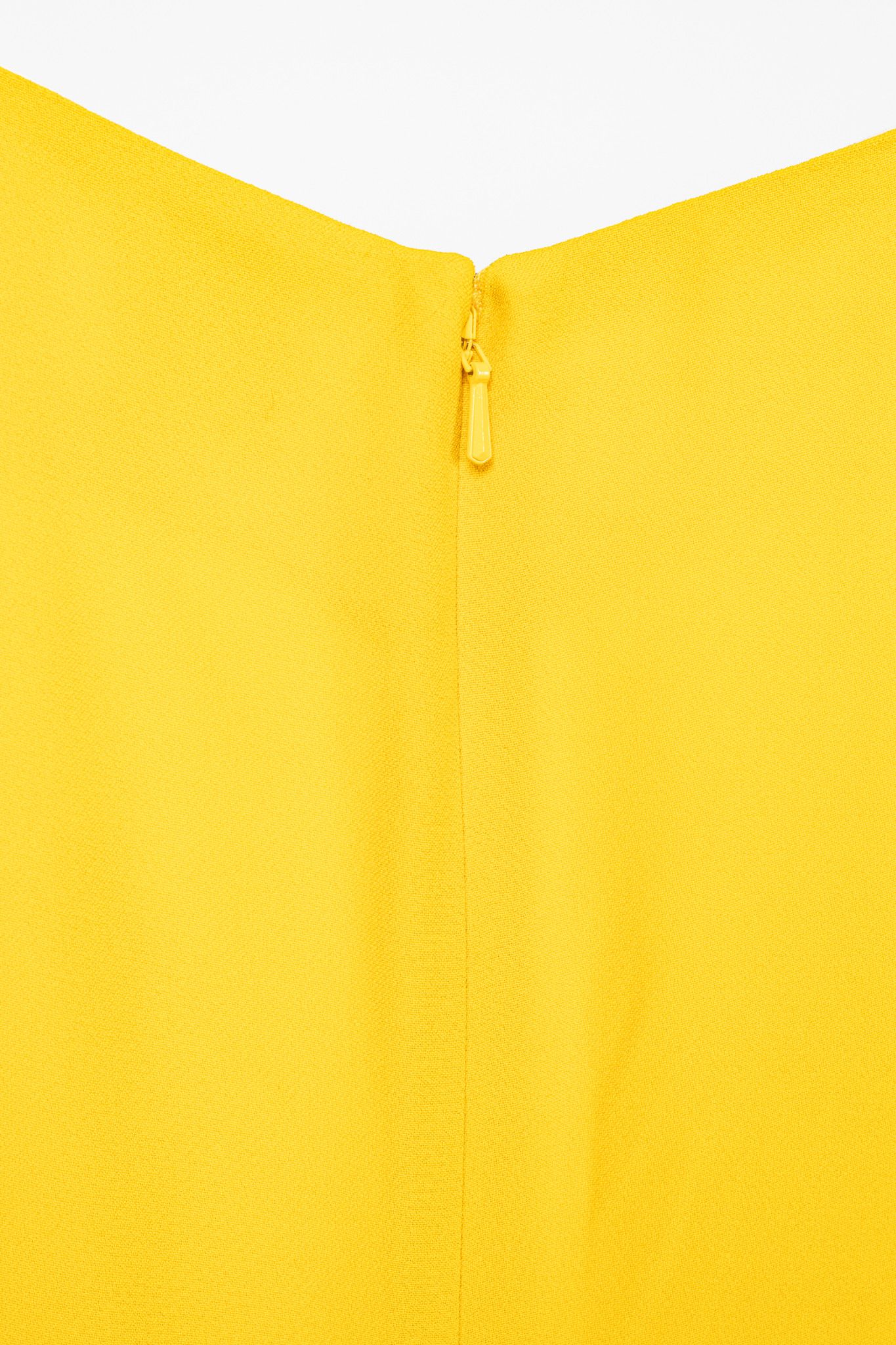 Paul Smith Paul Smith Yellow Crepe Sleeveless Maxi Dress Size S / US 4 / IT 40 - 7 Thumbnail
