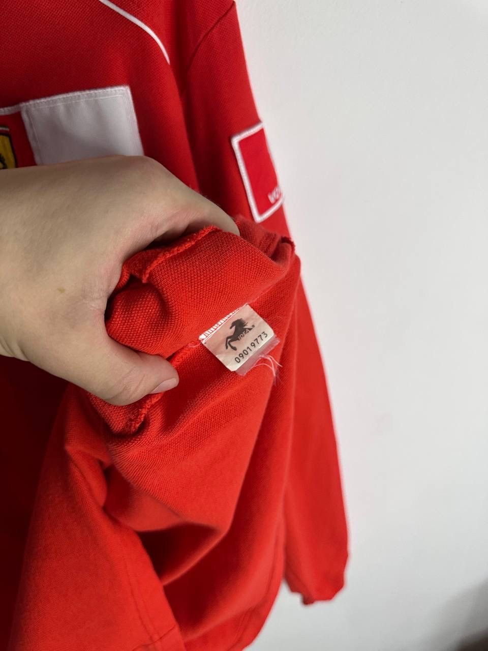 Ferrari Fila Ferrari Vodafone Shell Vintage F1 Team Polo Long Sleeve Size US XL / EU 56 / 4 - 7 Thumbnail