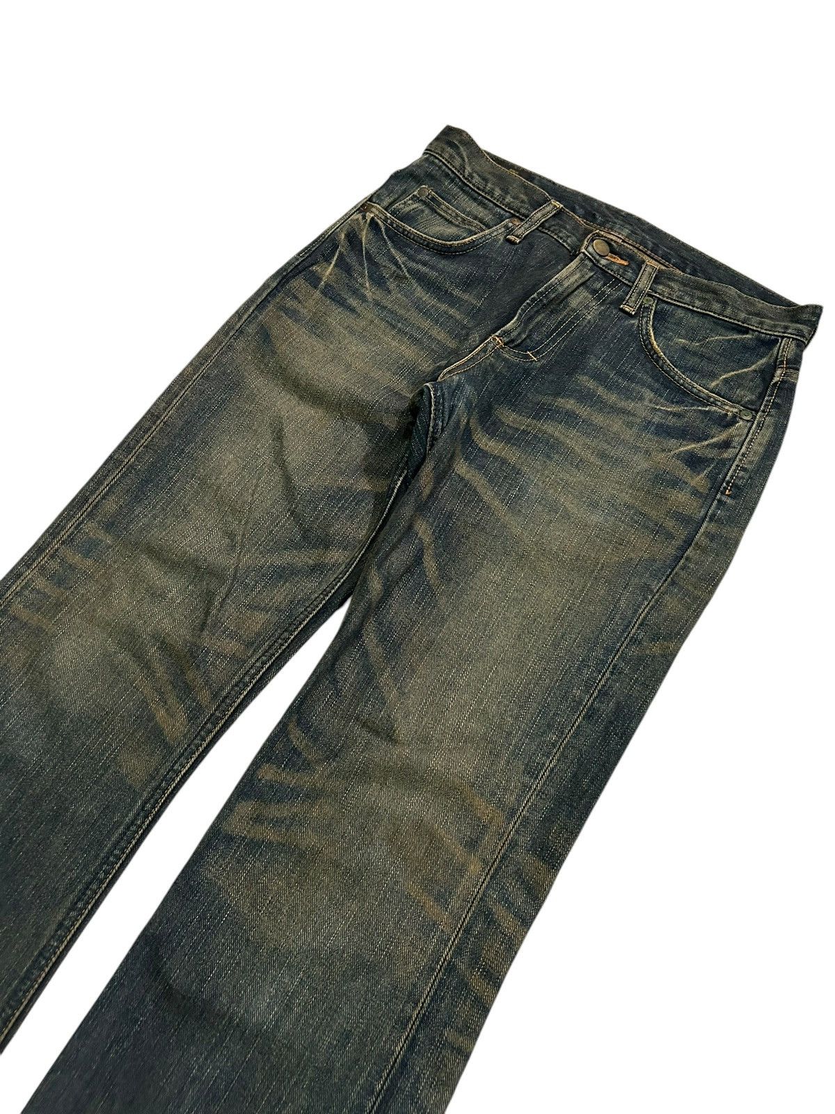 Japanese Brand × Kapital × Vintage Flare Vtg LEE RIDERS Mud Wash Japanese Denim Jeans🎌☠️☠️🎌 Size US 30 / EU 46 - 5 Thumbnail