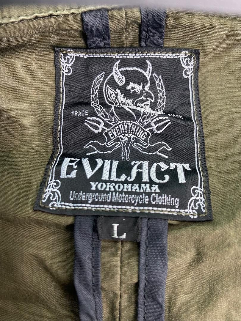 Japanese Brand EVILACT tokyo yokohama biker gang motorcycle coat jacket Size US L / EU 52-54 / 3 - 5 Thumbnail