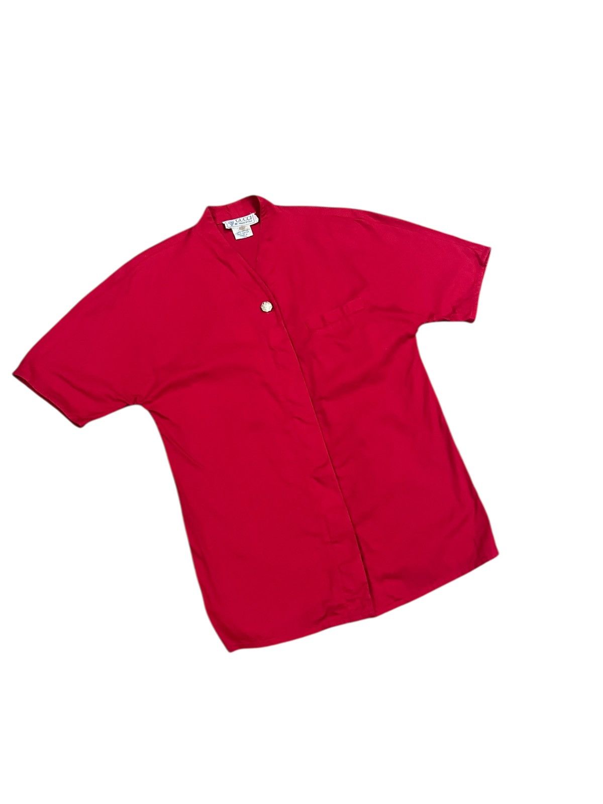 Gucci vintage GUCCI GG BUTTON DOWN SHORT SLEEVE SAIZ 40 Size US XXS / EU 40 - 2 Thumbnail