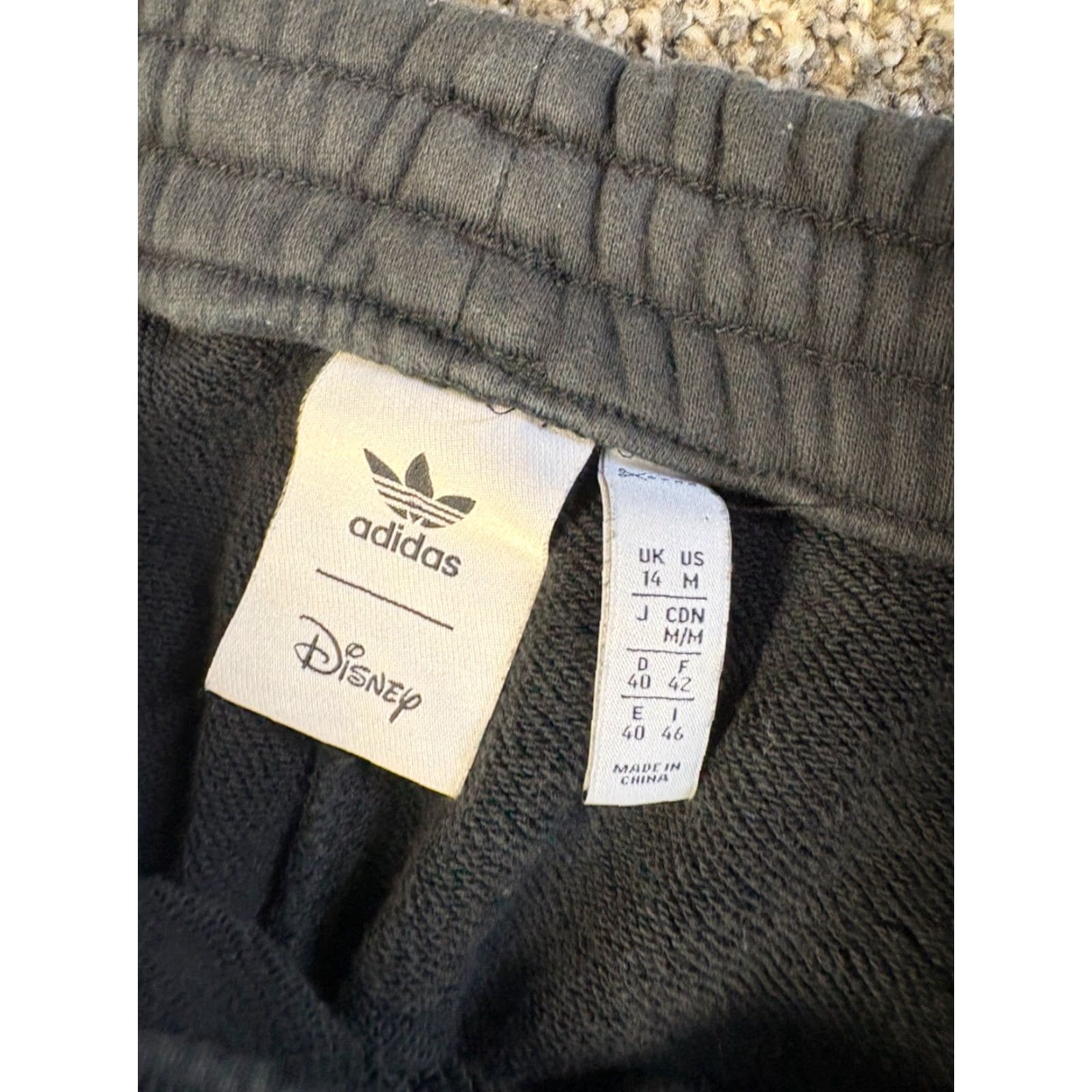 Adidas Adidas Disney Cuffed Joggers Womens Medium Black Embroidered Mickey French Terry Pants Regular Size 32" / US 10 / IT 46 - 6 Thumbnail