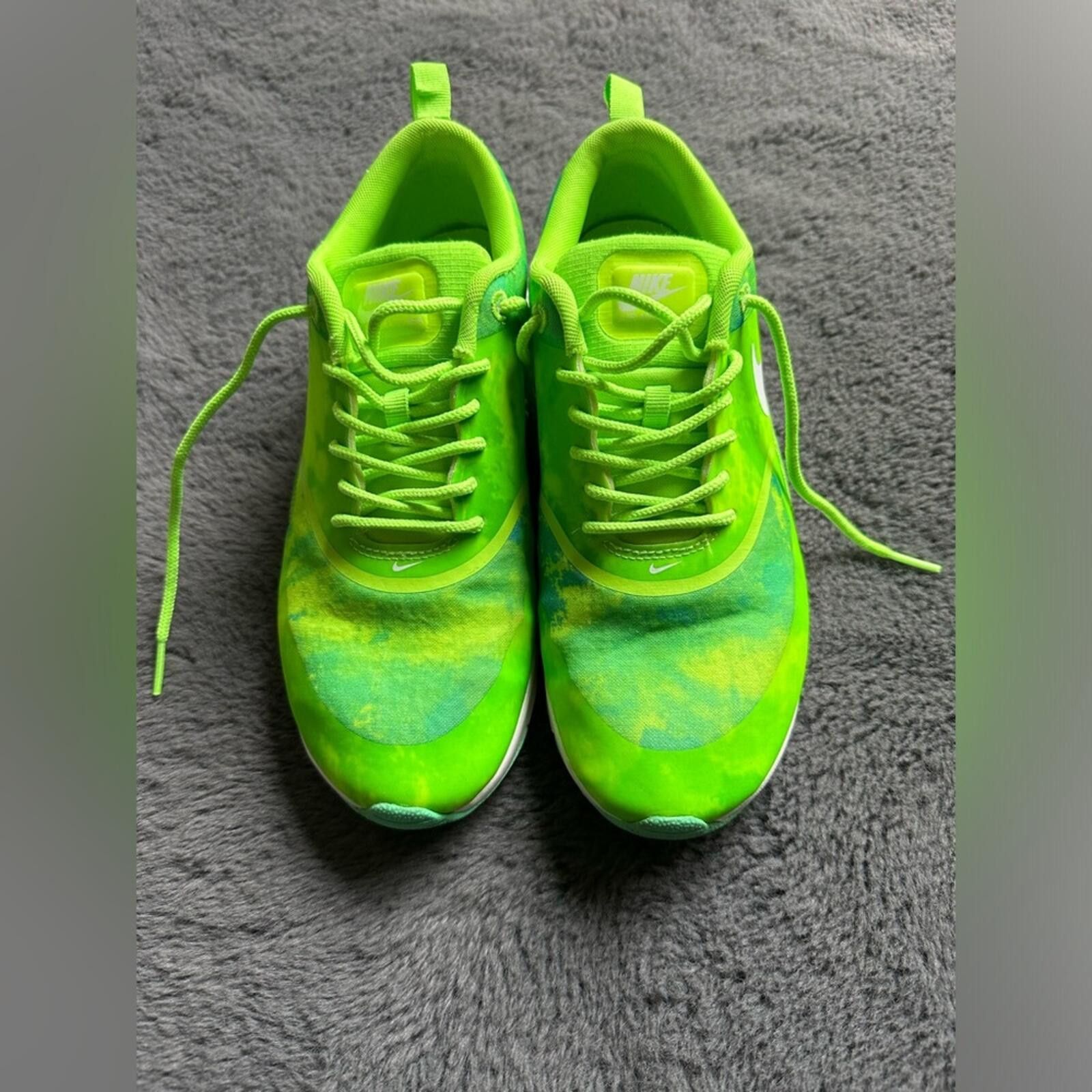 Nike Nike Air Max Thea Print Flash Lime Green Size US 8 / IT 38 - 2 Thumbnail