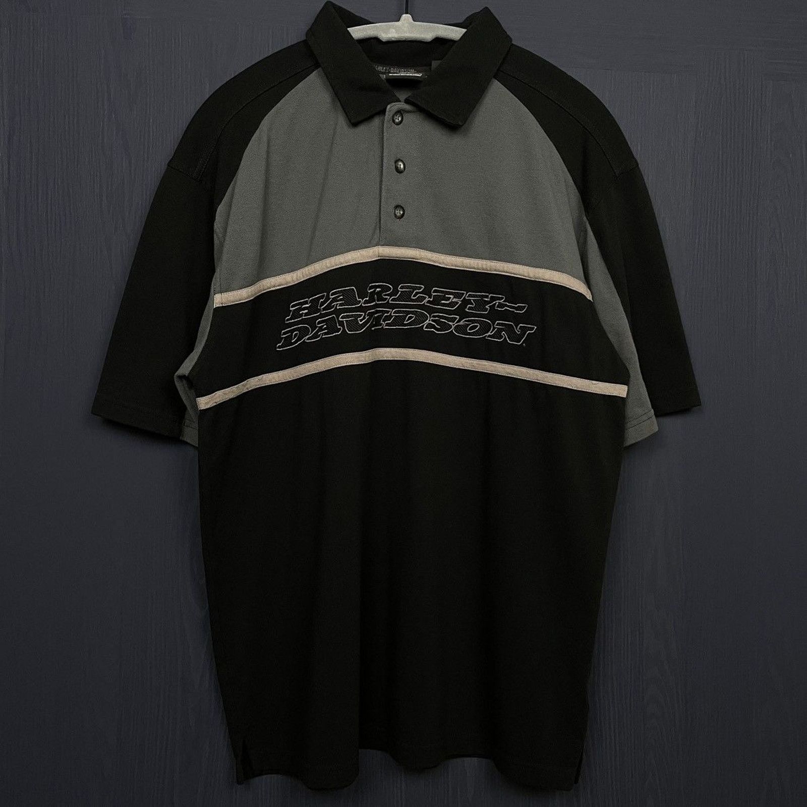 Harley Davidson × Japanese Brand × Vintage 🇺🇸2010 HARLEY-D Skull Polo Size US M / EU 48-50 / 2 - 6 Thumbnail