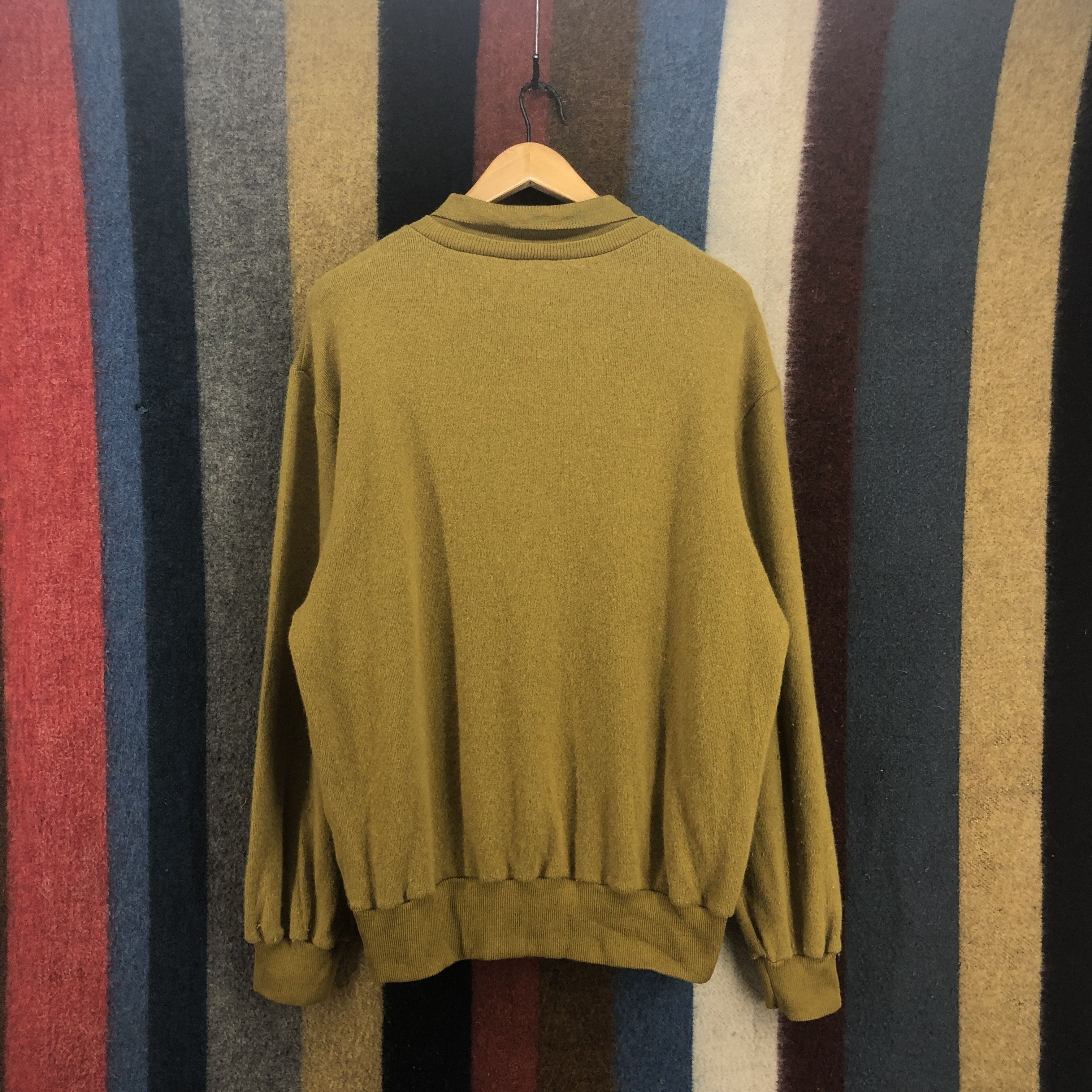 Trussardi 90s Vintage TRUSSARDI GOLF BAG Collar Sweatshirt #0578/Y Size US L / EU 52-54 / 3 - 9 Thumbnail