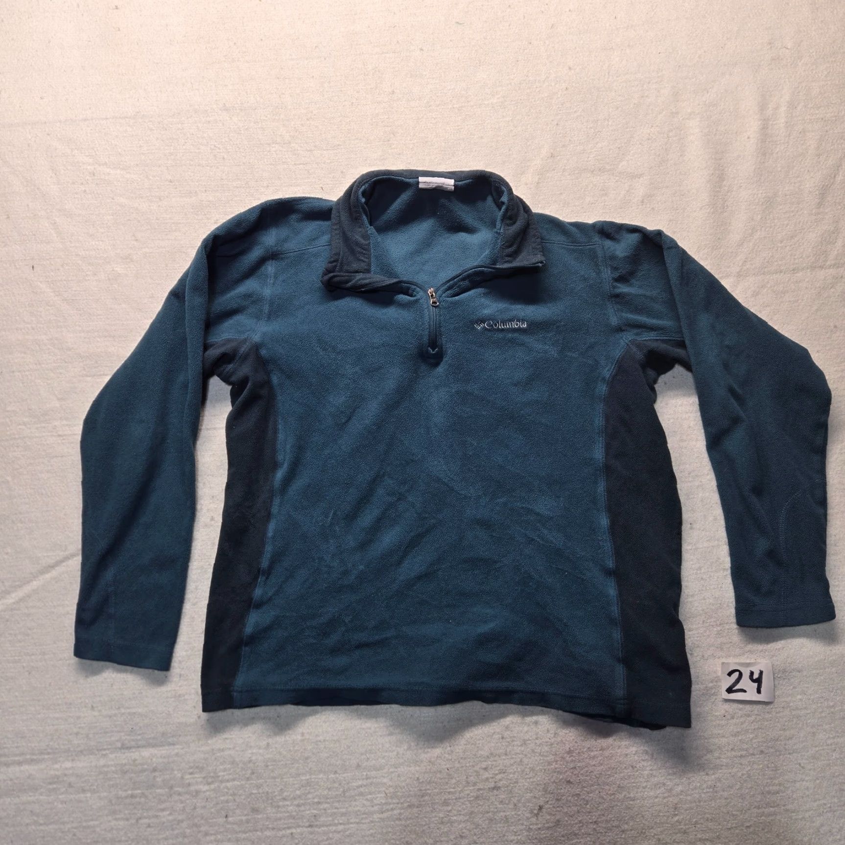Vintage Columbia Sweater Adult Size S Small Blue Zip Up Light Weight Sweatshirt Womens Size S / US 4 / IT 40 - 2 Thumbnail